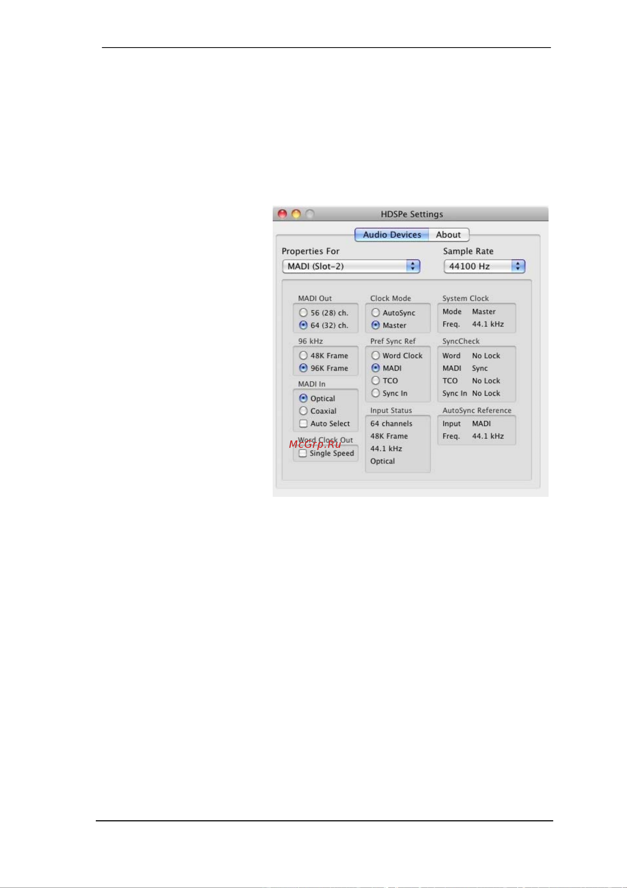 RME HDSPe MADI [27/72] Configuring the hdspe madi