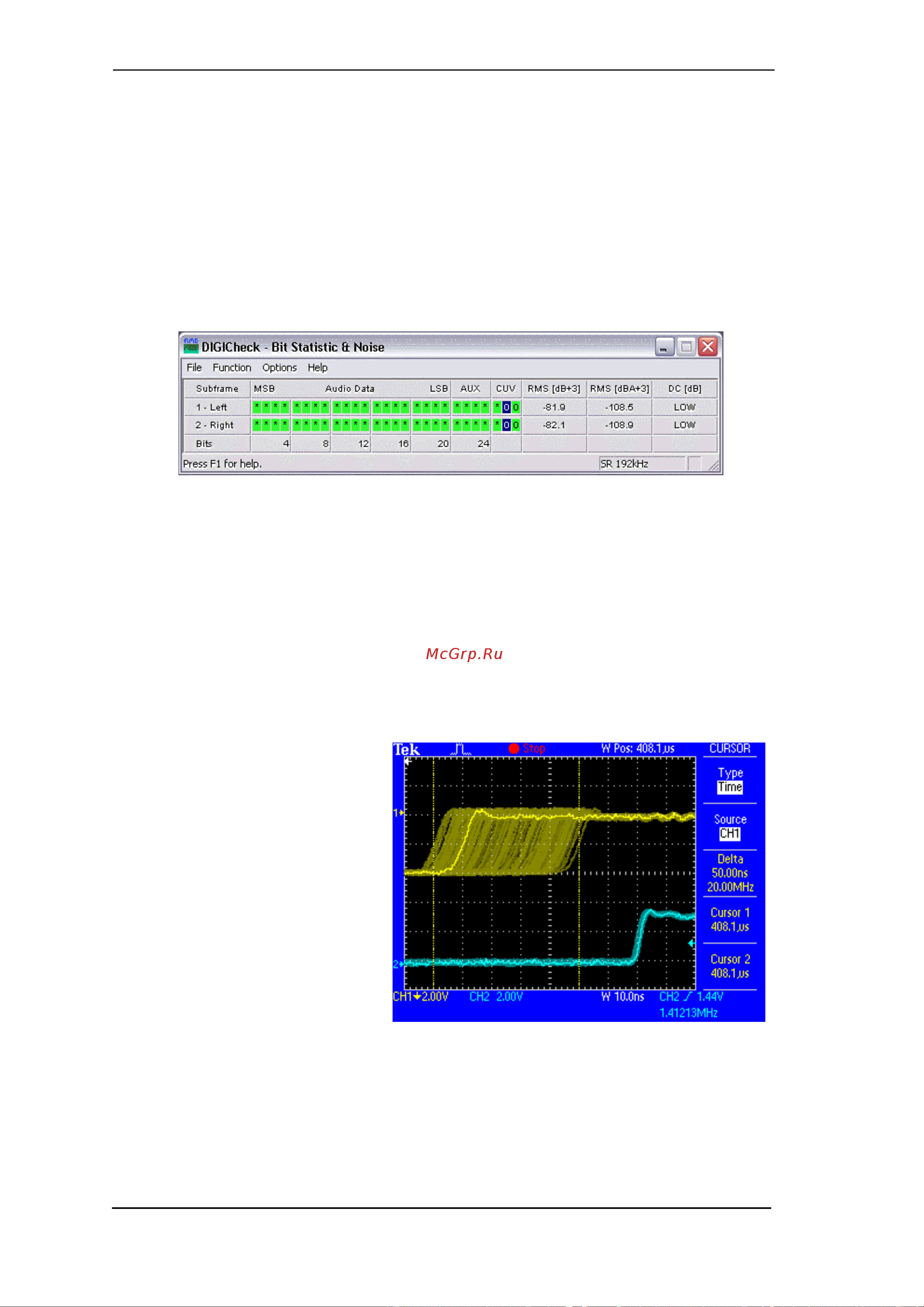 RME HDSP 9632 [84/87] Noise level in ds qs mode