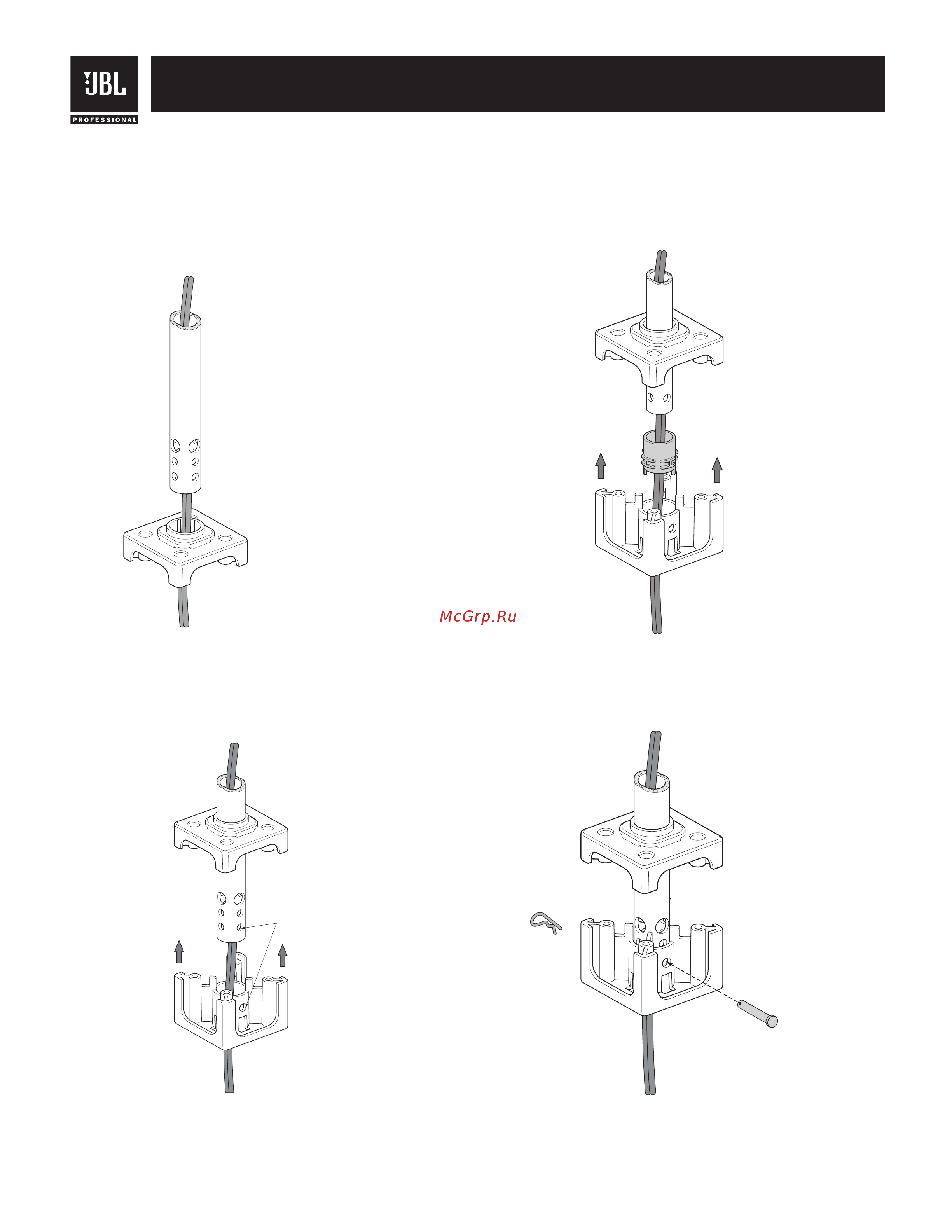 JBL PMB Pole Mount Bracket [2/3] Pmb for control crv