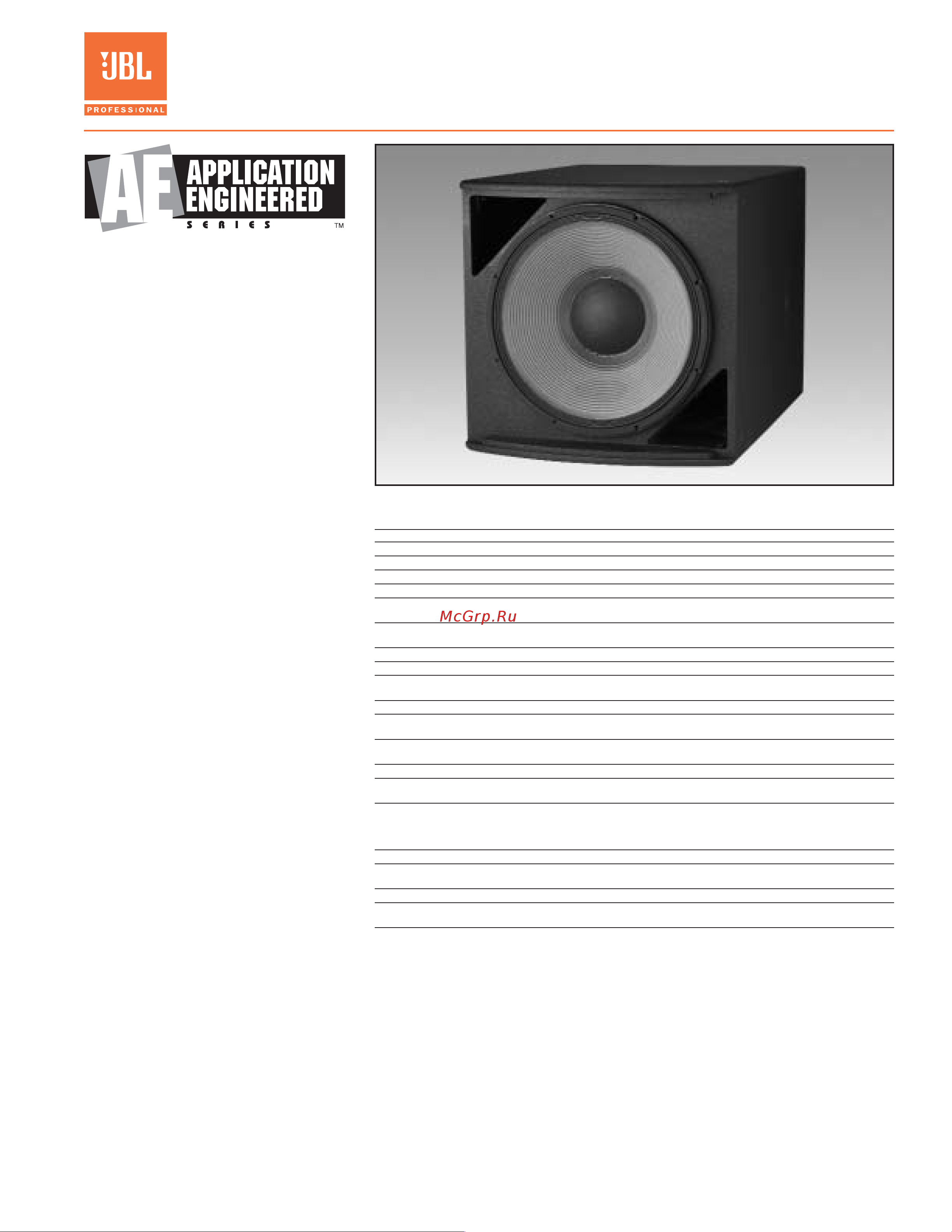 JBL ASB6118 Руководство по эксплуатации онлайн