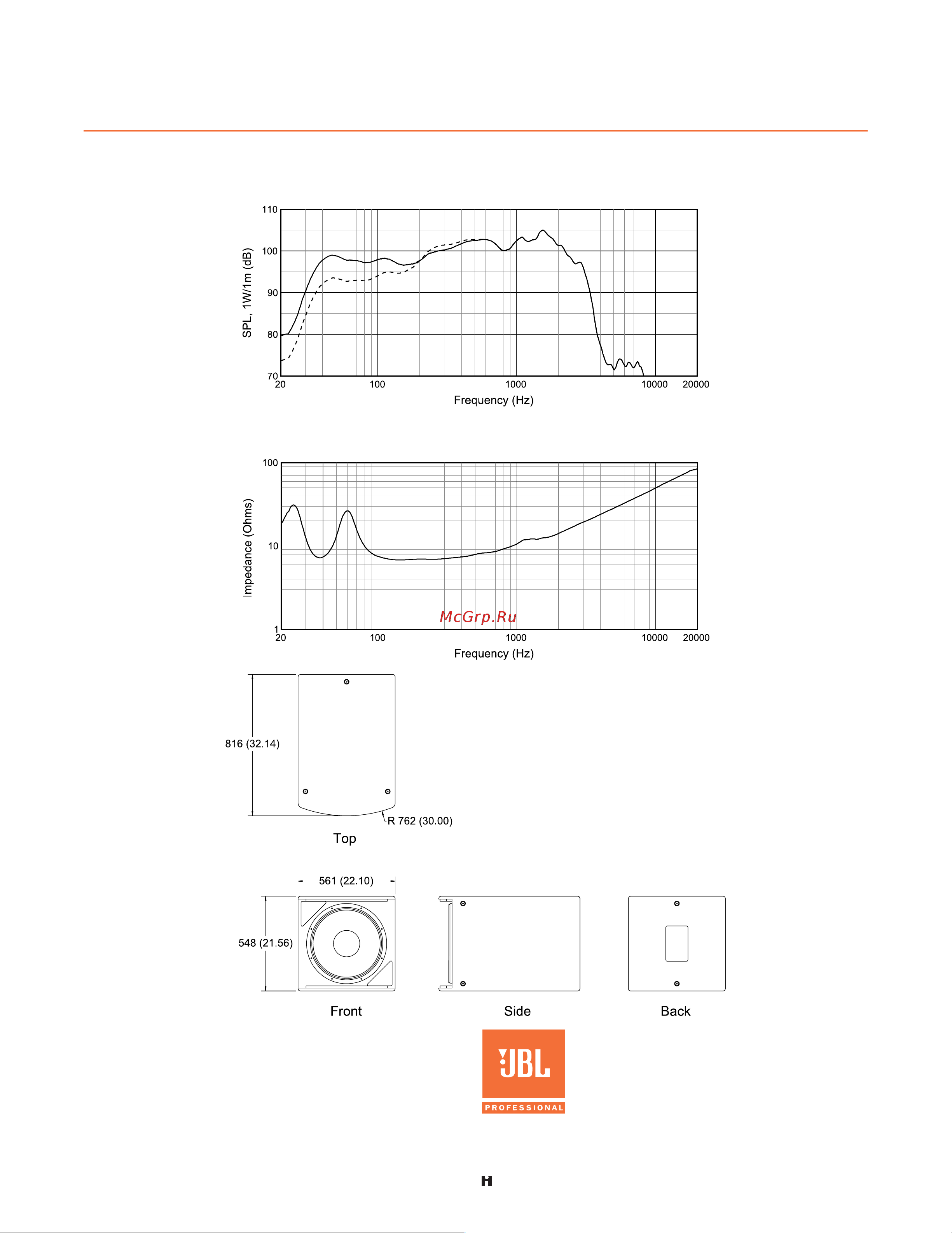 JBL ASB6118 [2/2] Asb6118 high power single 18 subwoofer