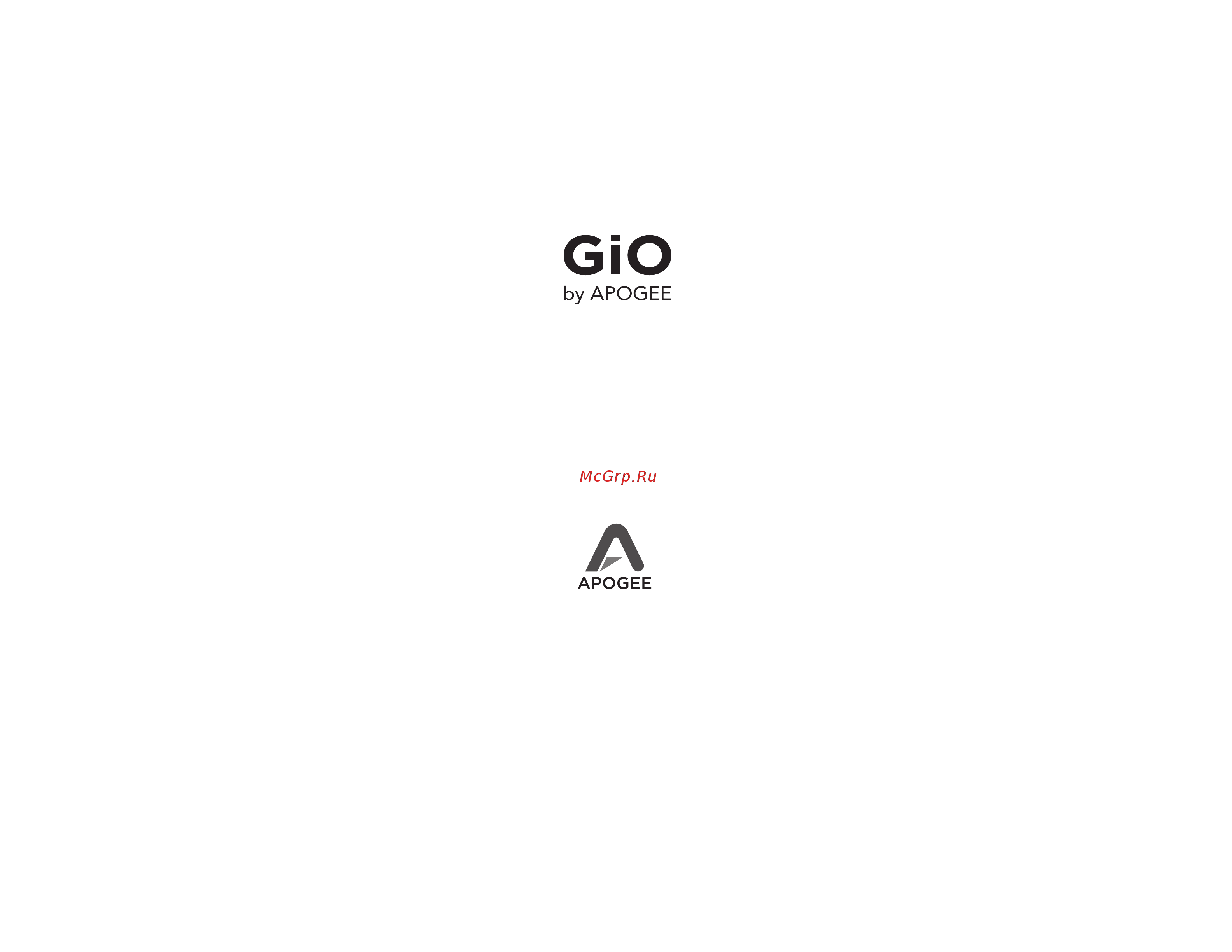 Apogee gio [29/29] Http support apogeedigital com