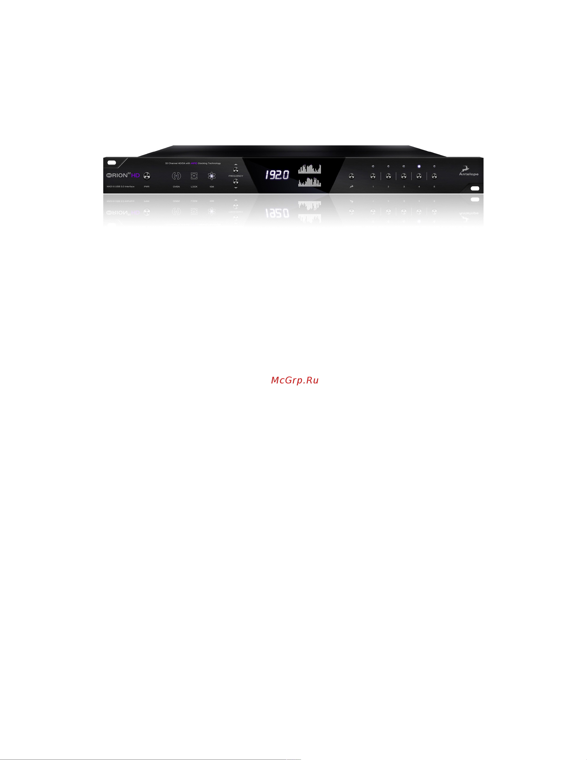 Antelope Audio Orion 32 HD | Gen 3 Руководство по эксплуатации онлайн