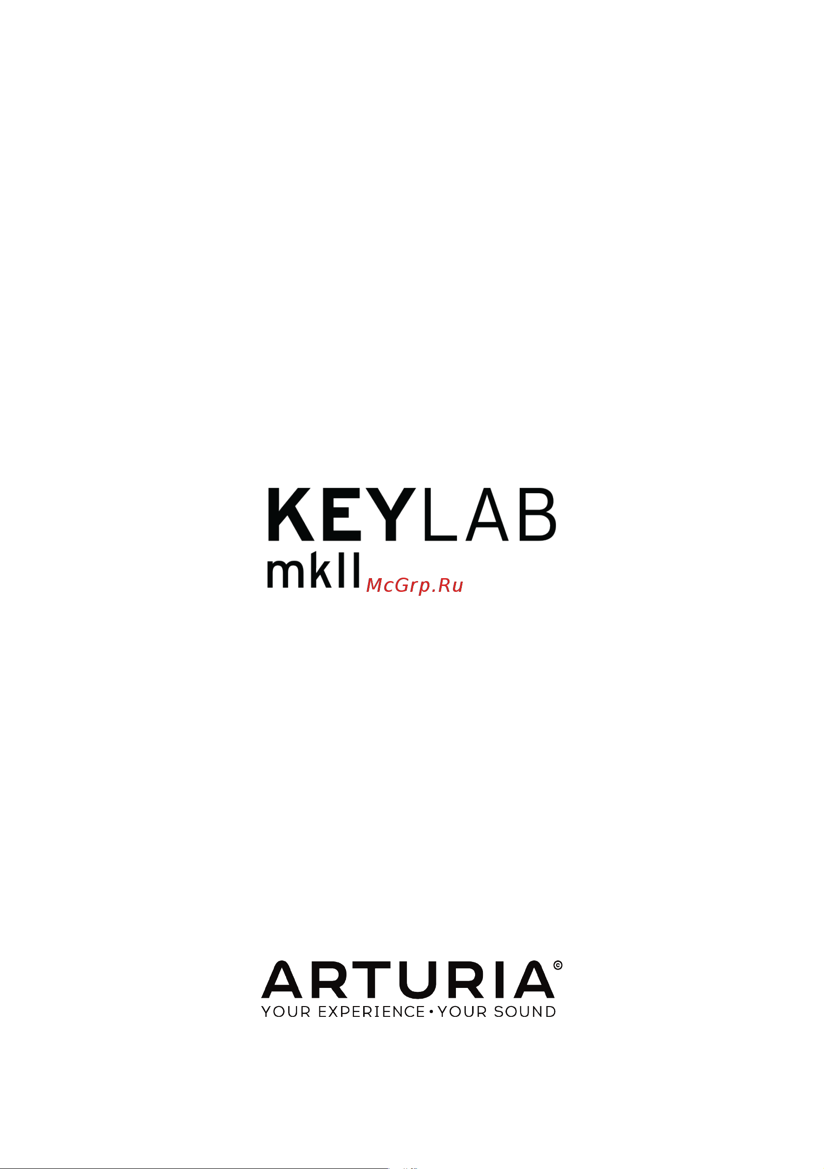 Arturia KeyLab 88 MkII Руководство по эксплуатации онлайн