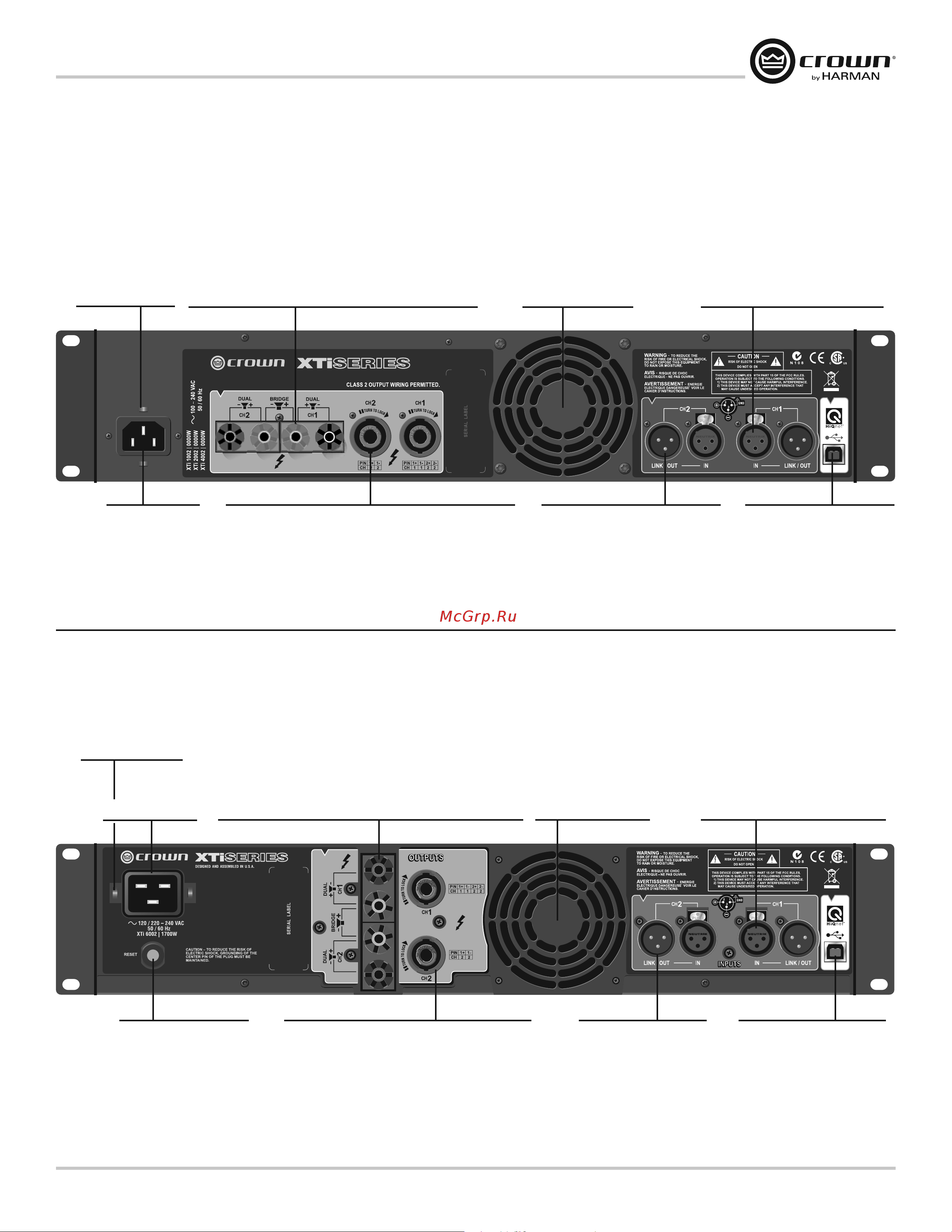 Crown Xti 4002 [19/52] Features der rückseite