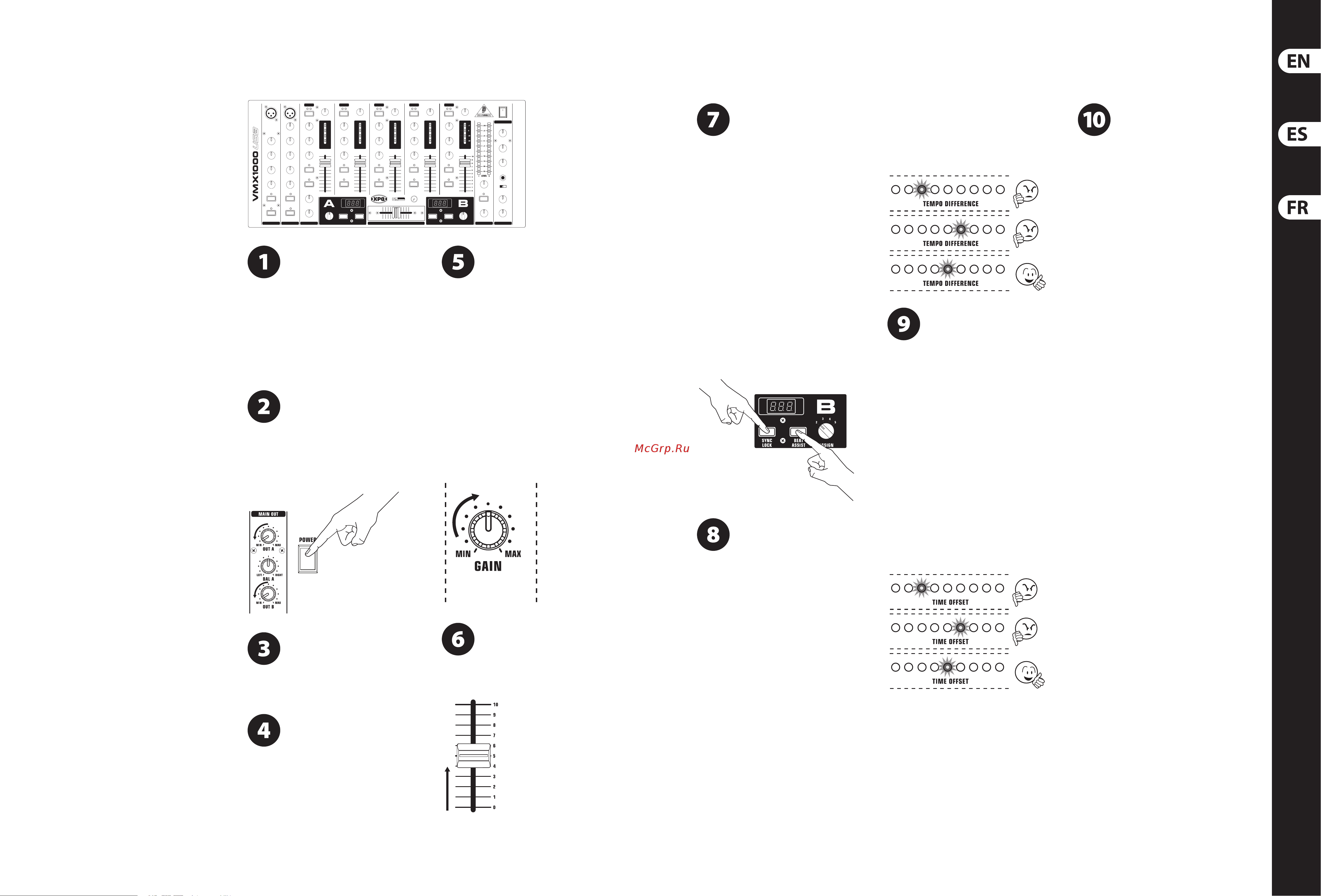 Behringer VMX1000USB PRO MIXER [9/13] Pro mixer series vmx100usb vmx200usb vmx30 0usb vmx1000usb getting started
