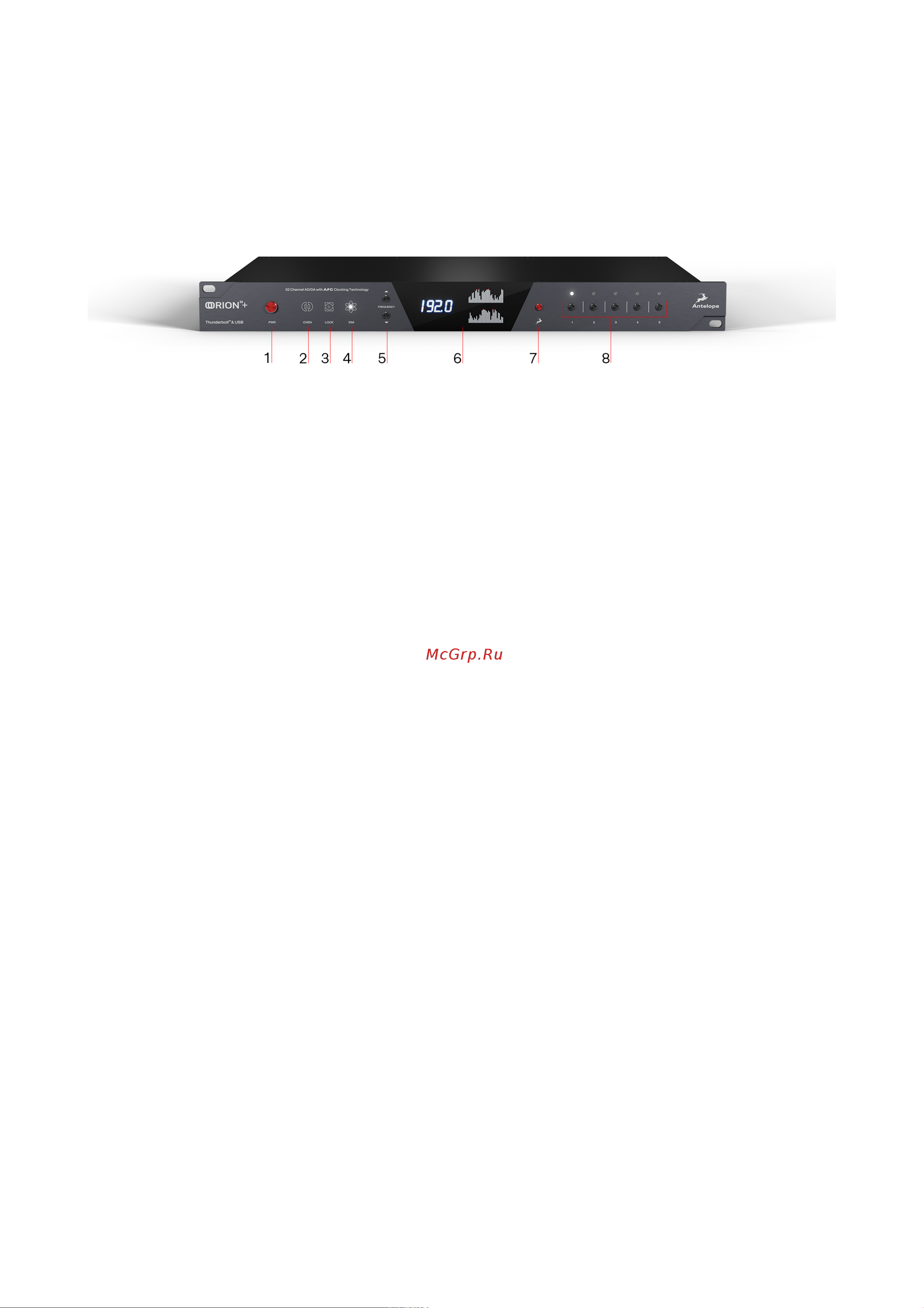 Antelope Audio Orion 32+ | Gen 3 Руководство по эксплуатации онлайн [4/19] 777834