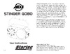 AMERICAN DJ Stinger Gobo Руководство по эксплуатации