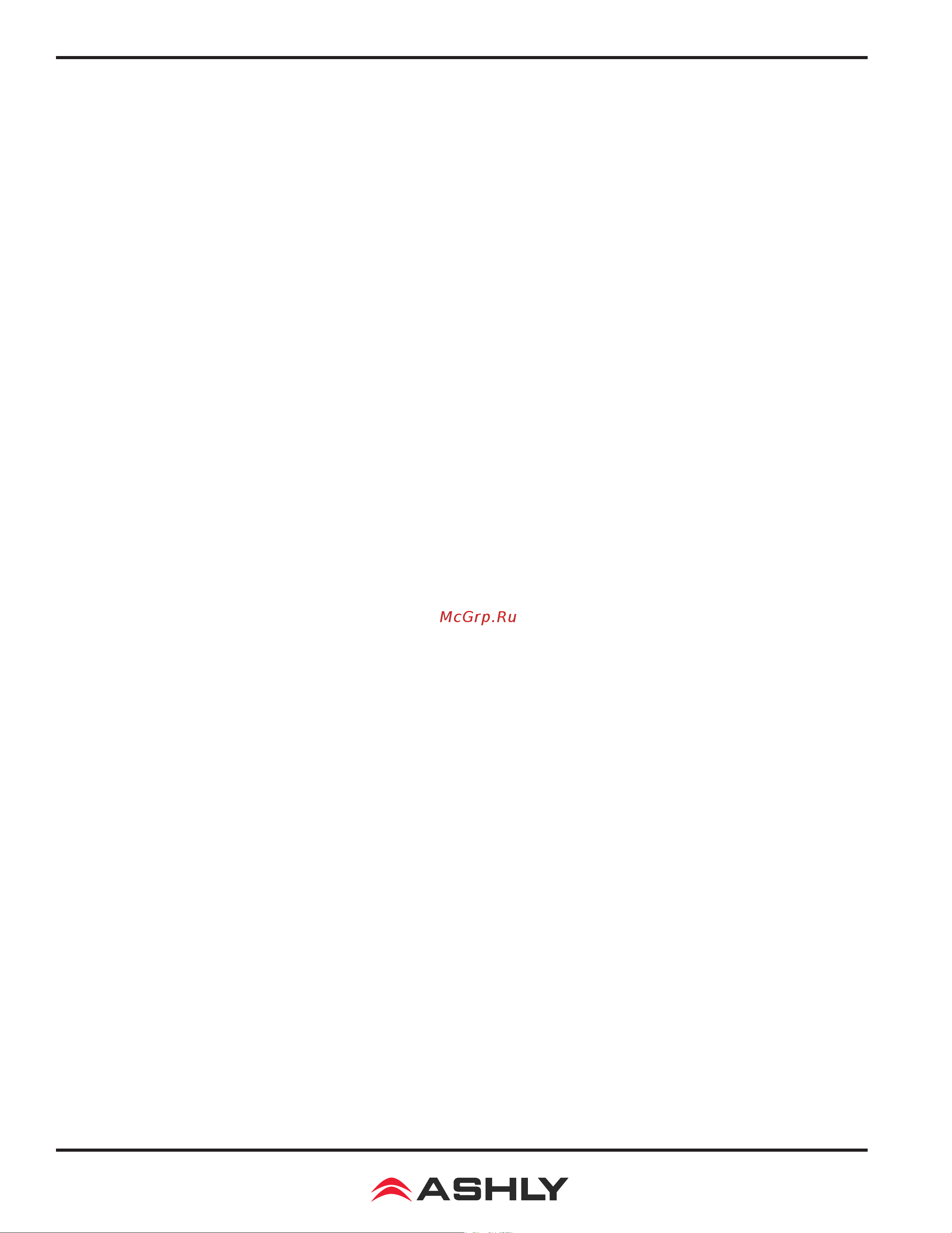ASHLY MX-508 [2/12] Table of contents