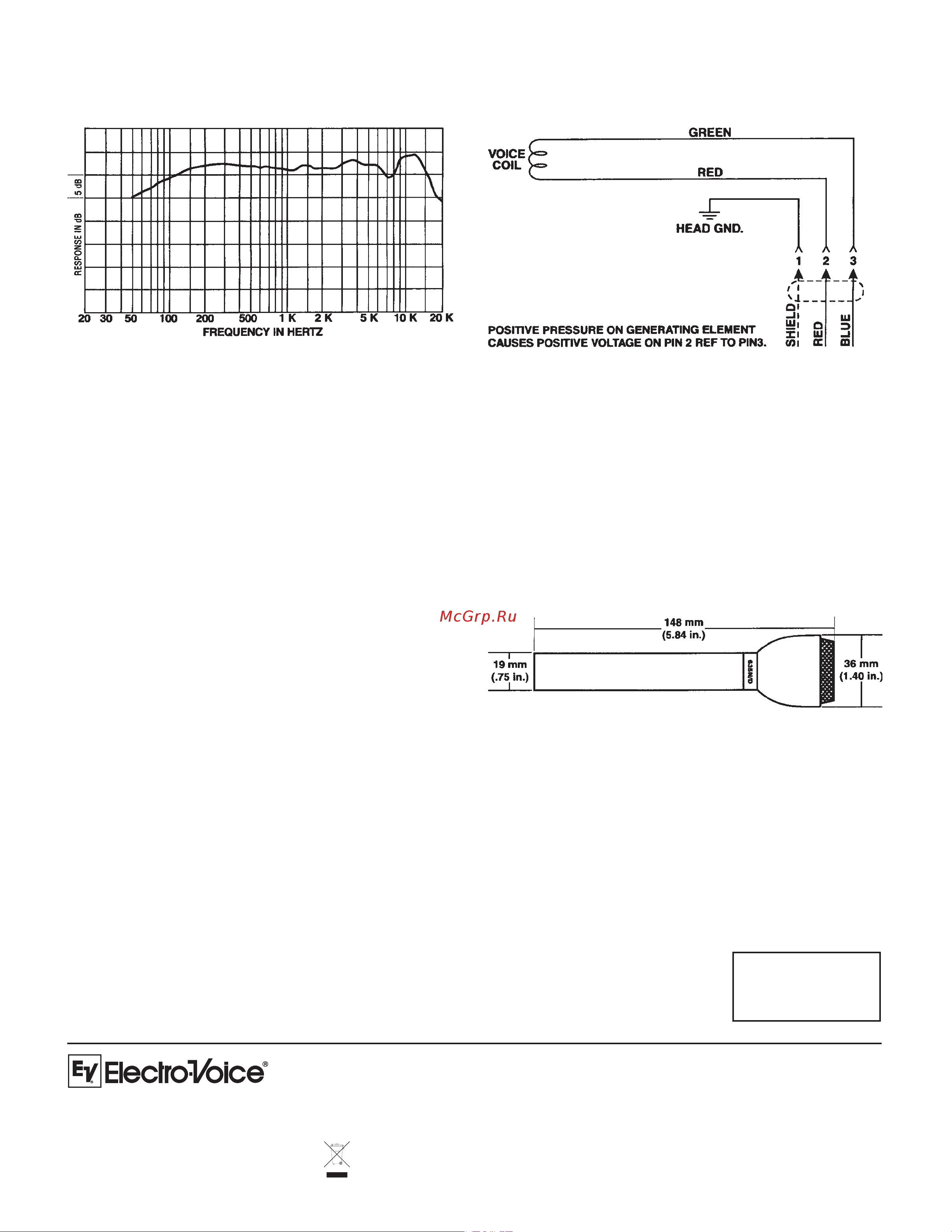 ELECTRO VOICE 635ND-B [2/2] Architects and engineers specifications