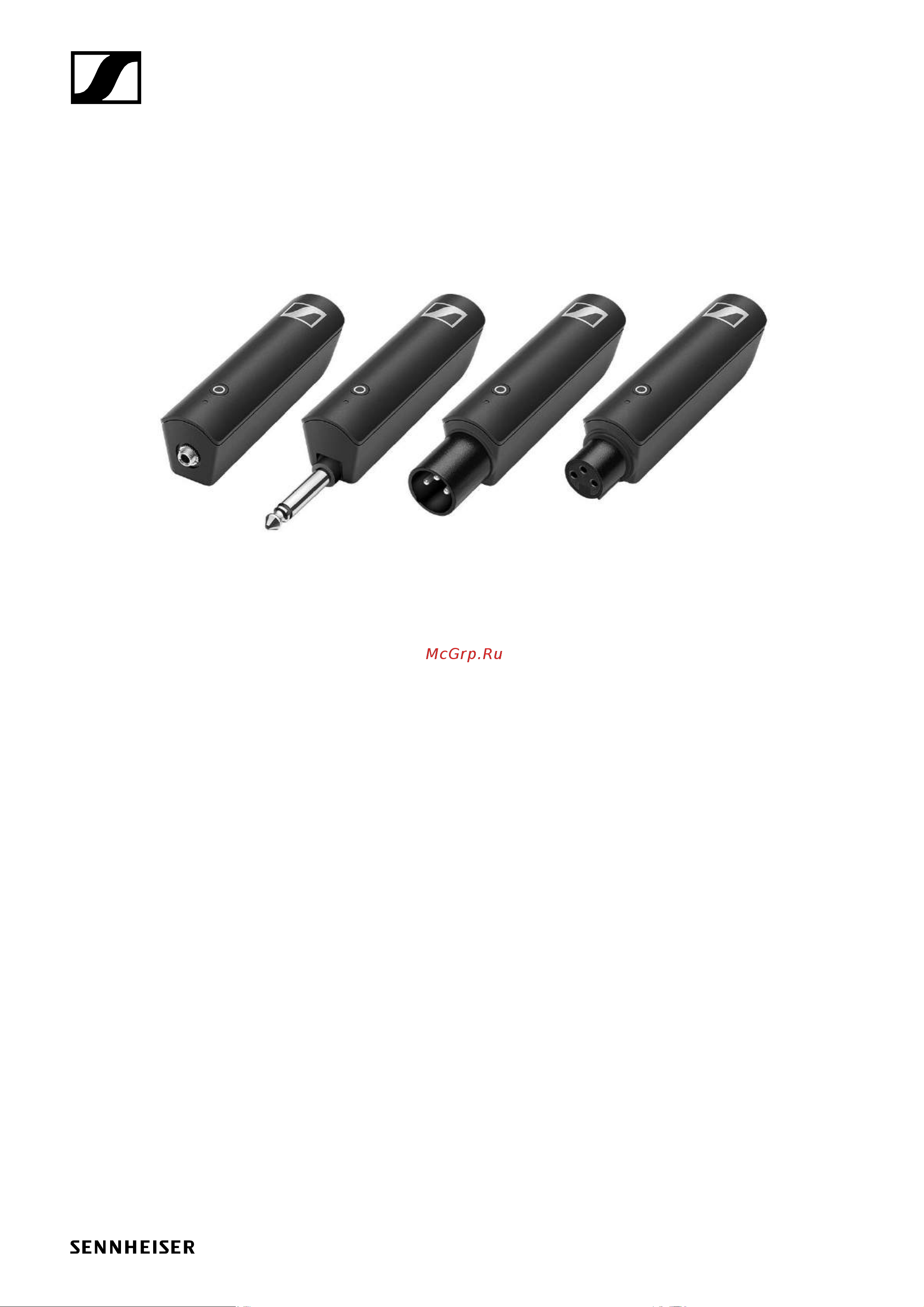 Sennheiser XSW-D Portable Base Set Руководство по эксплуатации онлайн