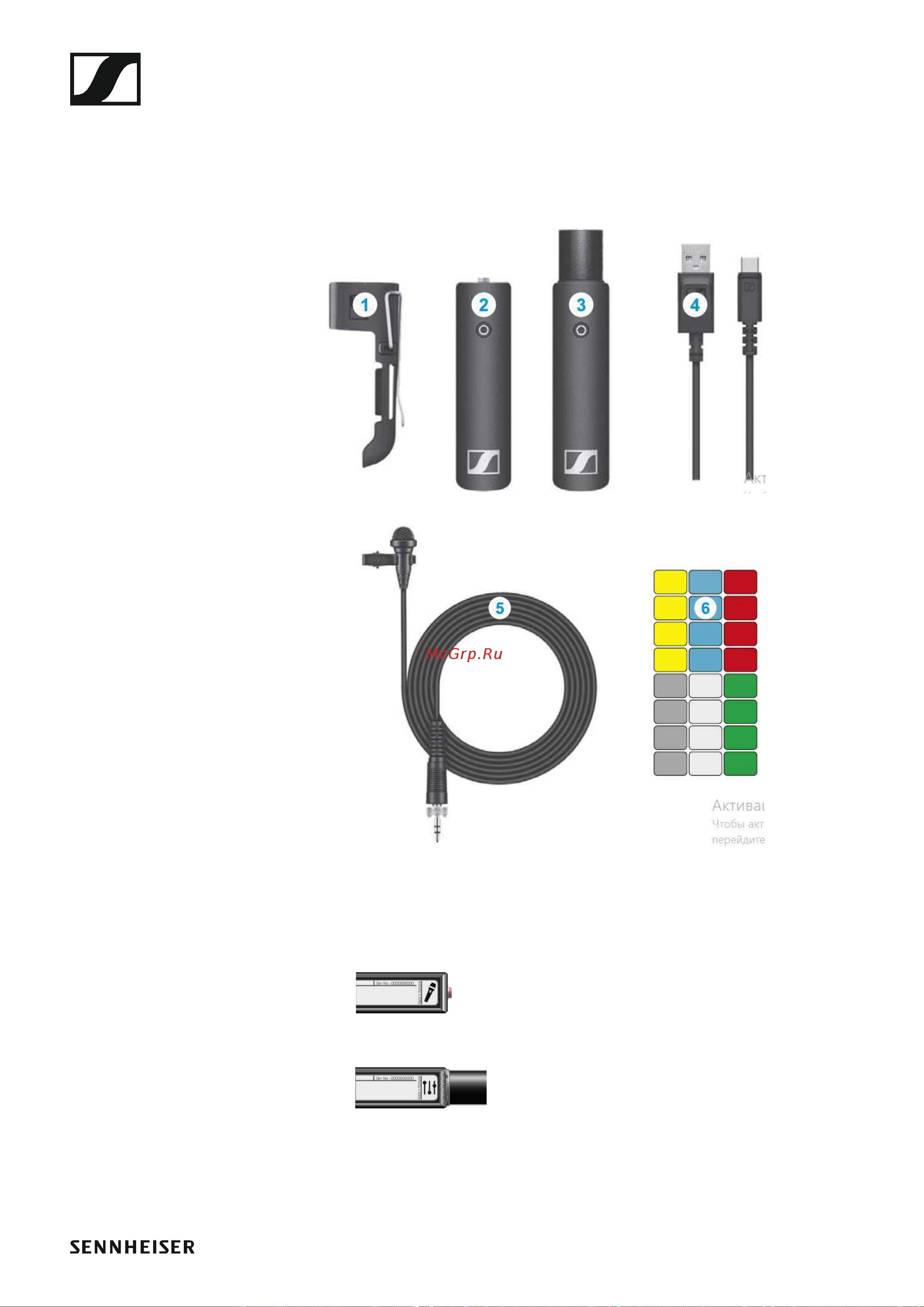 Sennheiser XSW-D Portable Base Set [17/78] Комплектация