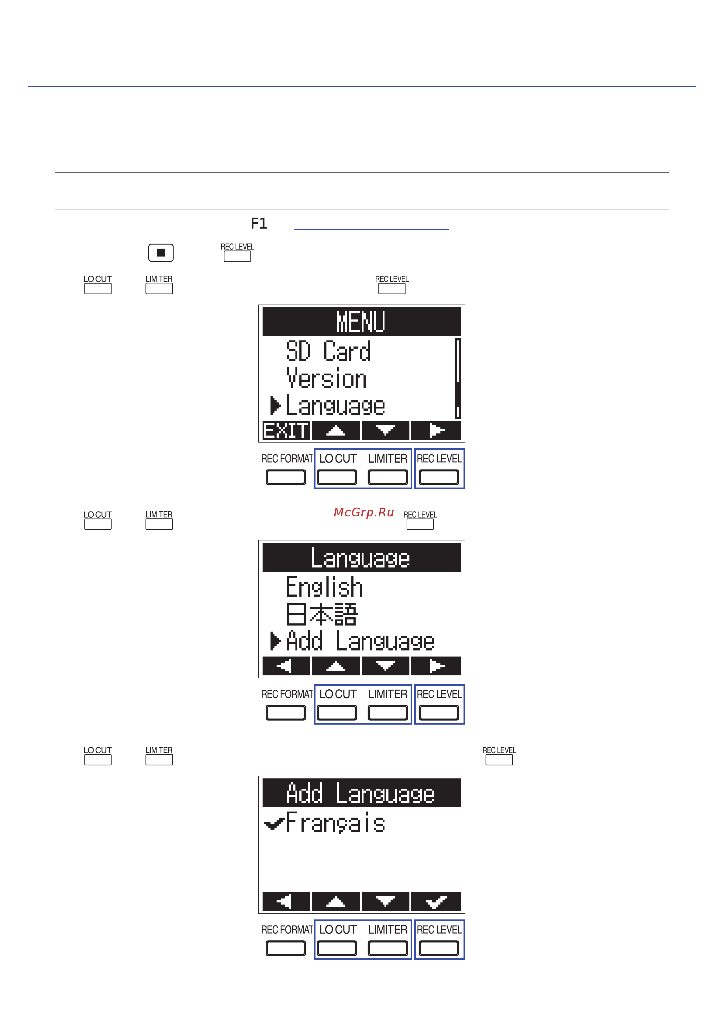 Zoom F1-SP [15/73] Adding languages