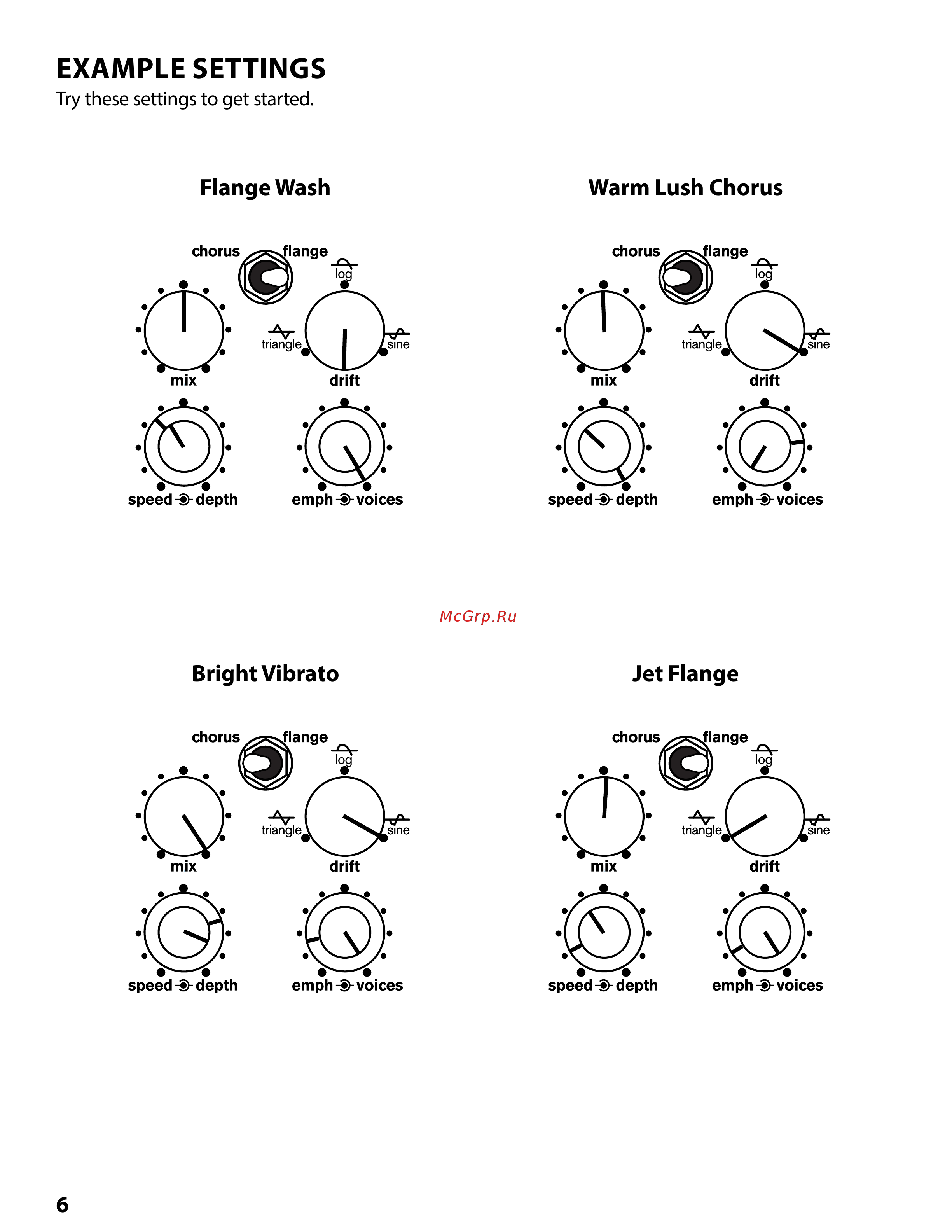 Digitech NAUTILA [8/12] Example settings