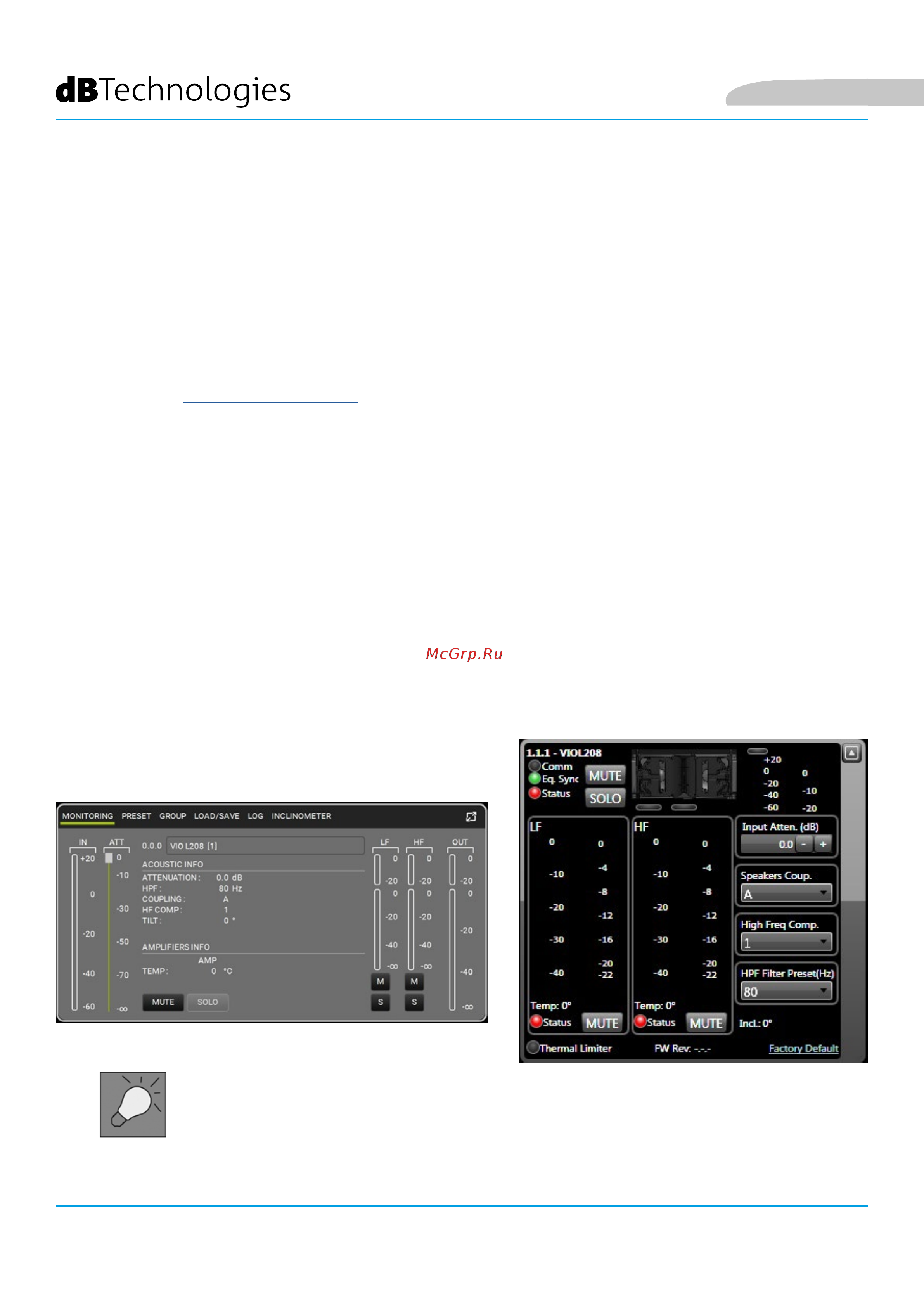 DB TECHNOLOGIES VIO L208 Руководство по эксплуатации онлайн [107/149] 777878