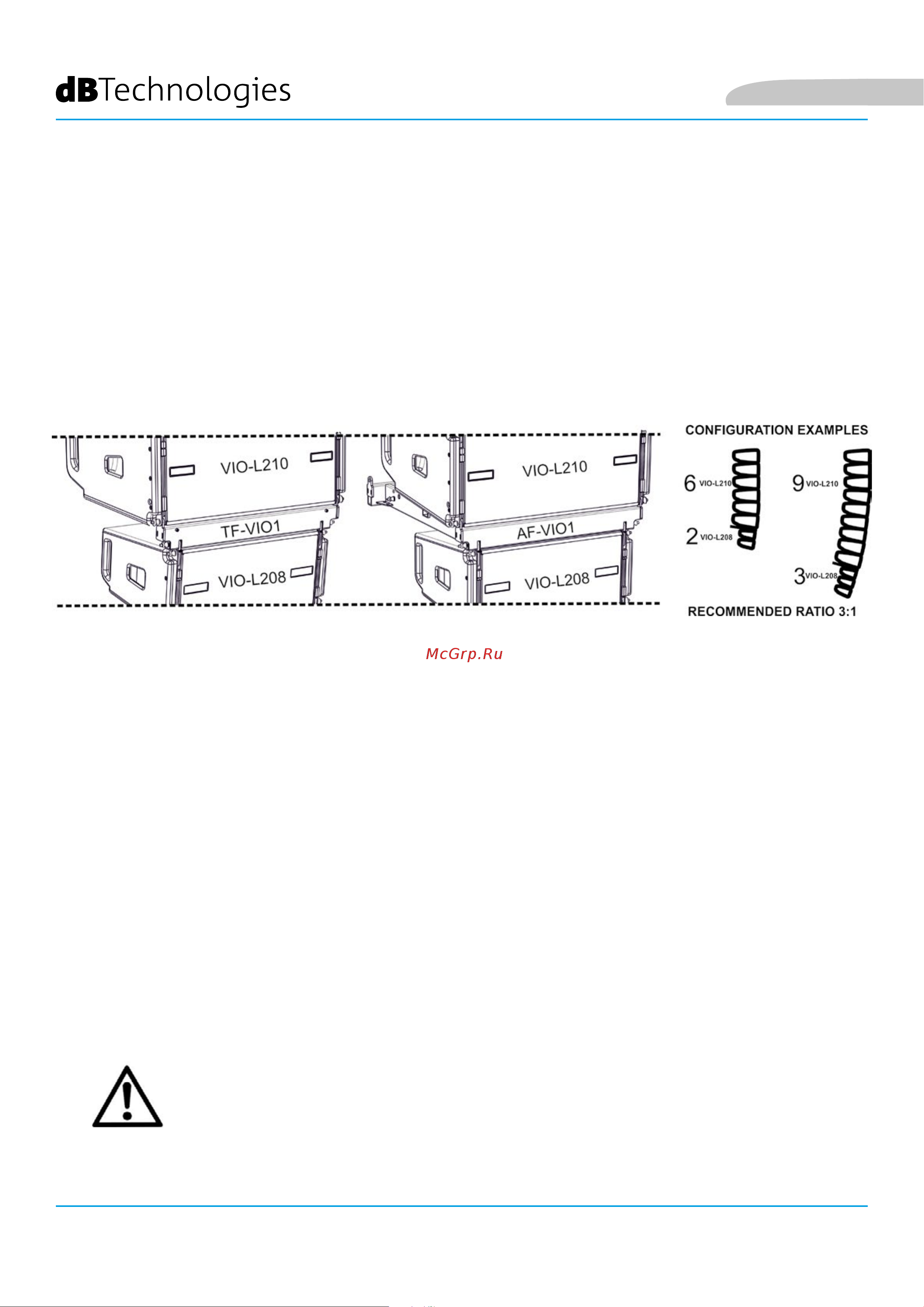 DB TECHNOLOGIES VIO L208 [27/149] Attenzion