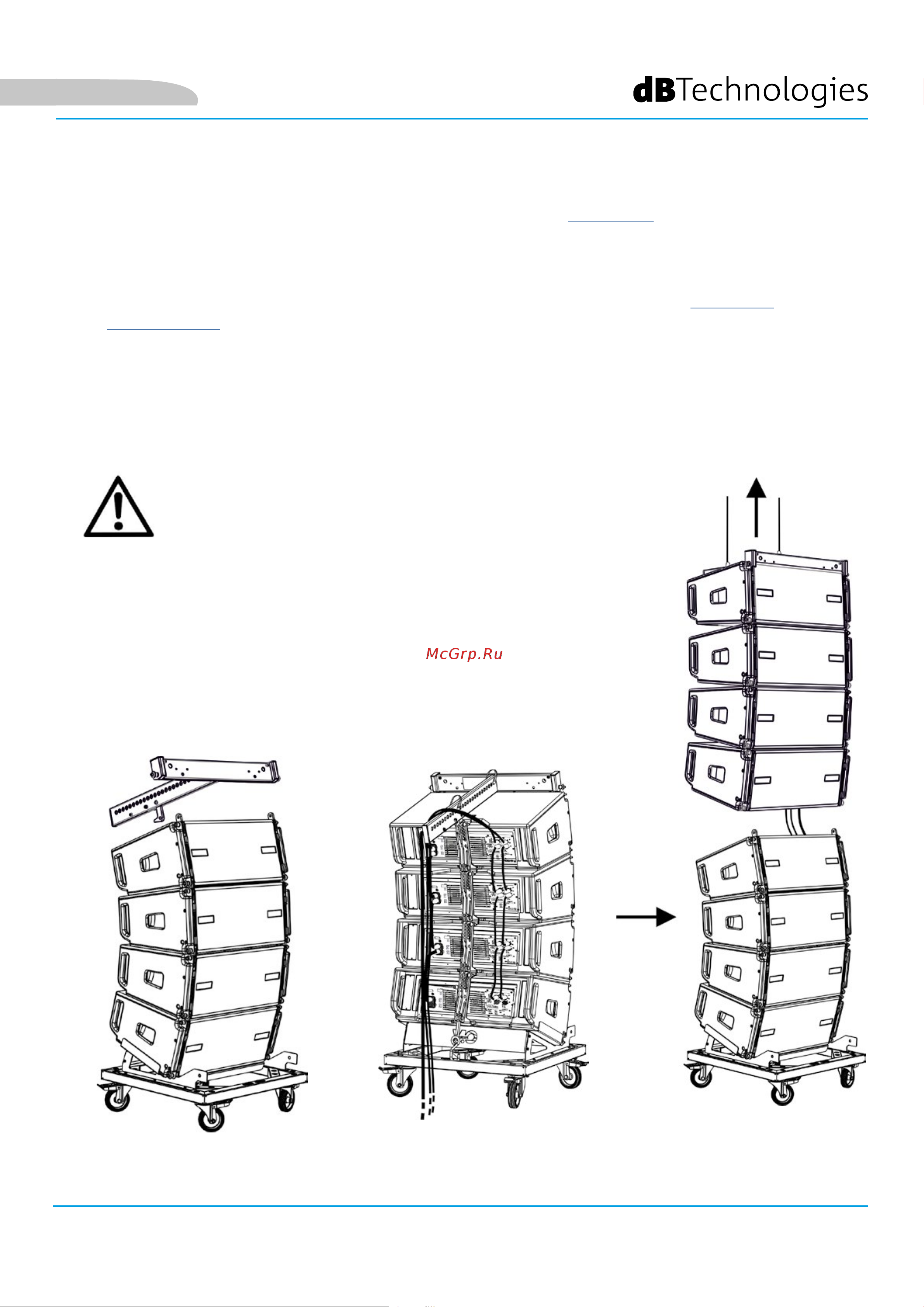 DB TECHNOLOGIES VIO L208 [54/149] Warnin