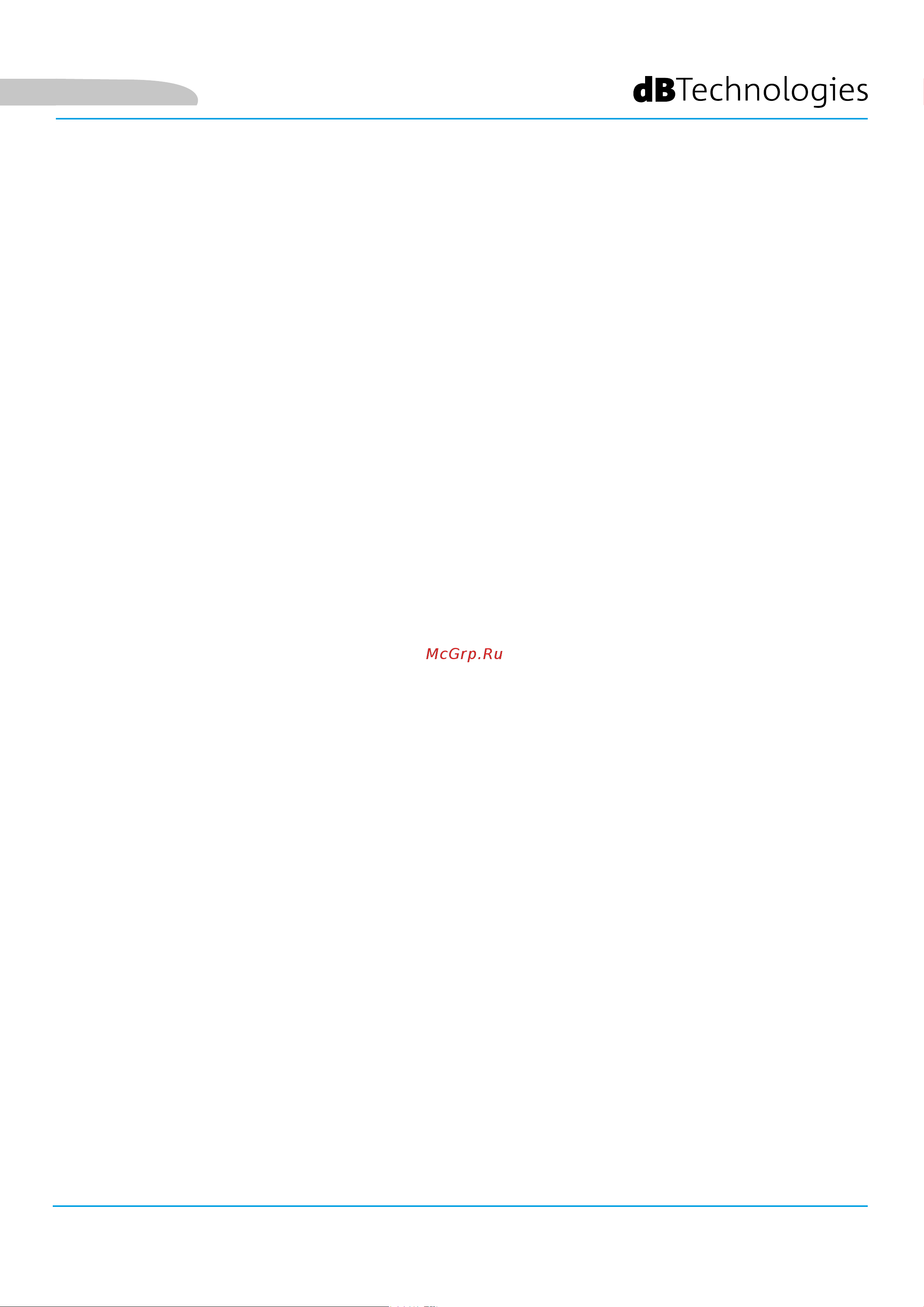 DB TECHNOLOGIES VIO L208 [58/149] Troubleshooting