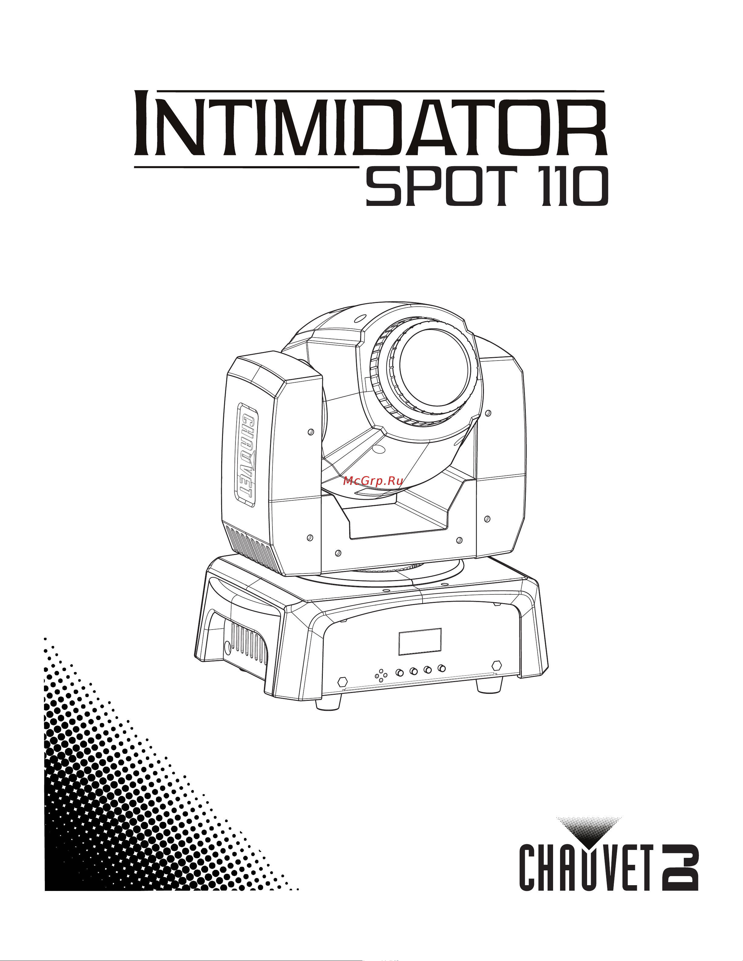 CHAUVET Intimidator Spot 110 Руководство по эксплуатации онлайн