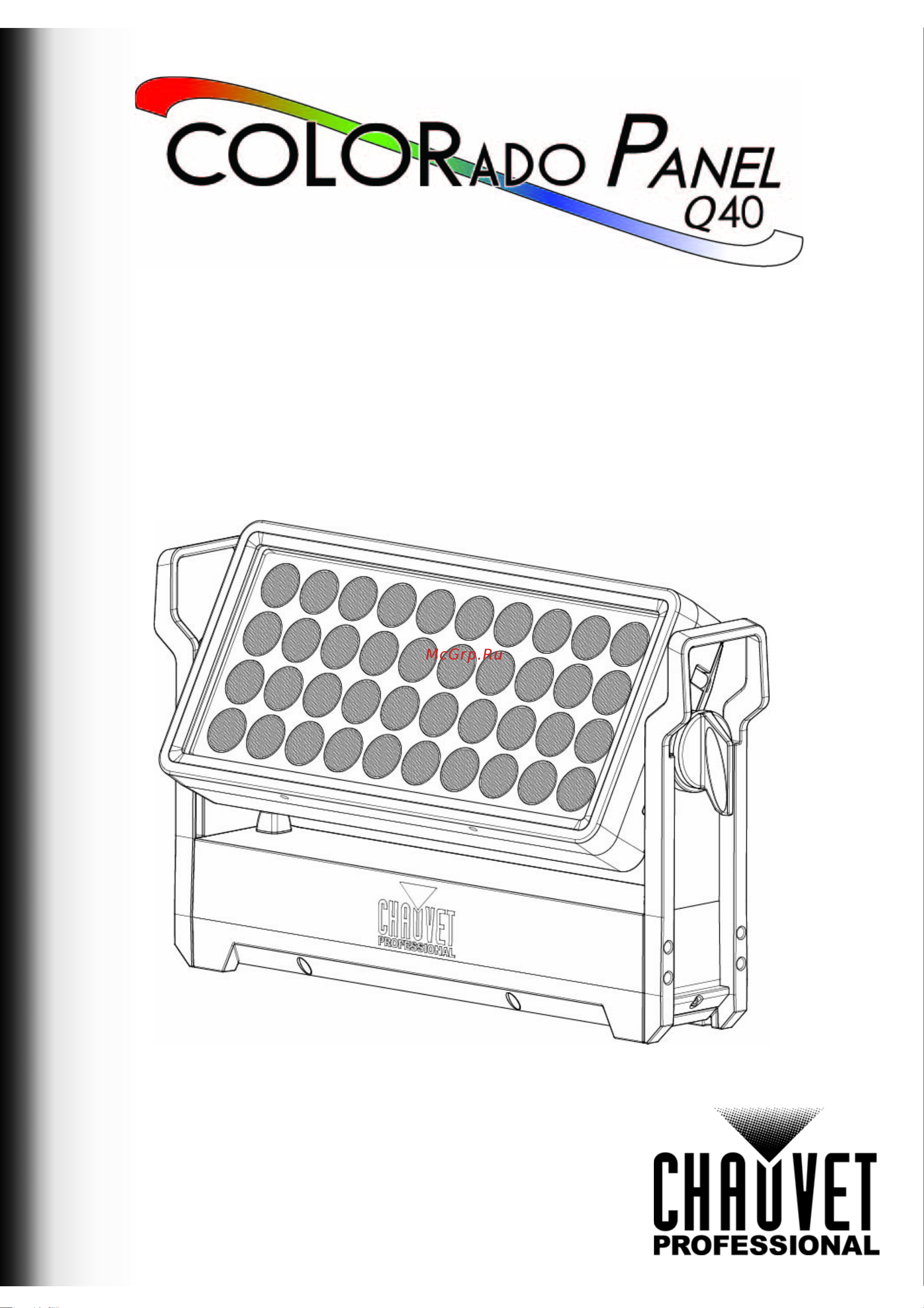 CHAUVET COLORado Panel Q40 Руководство по эксплуатации онлайн