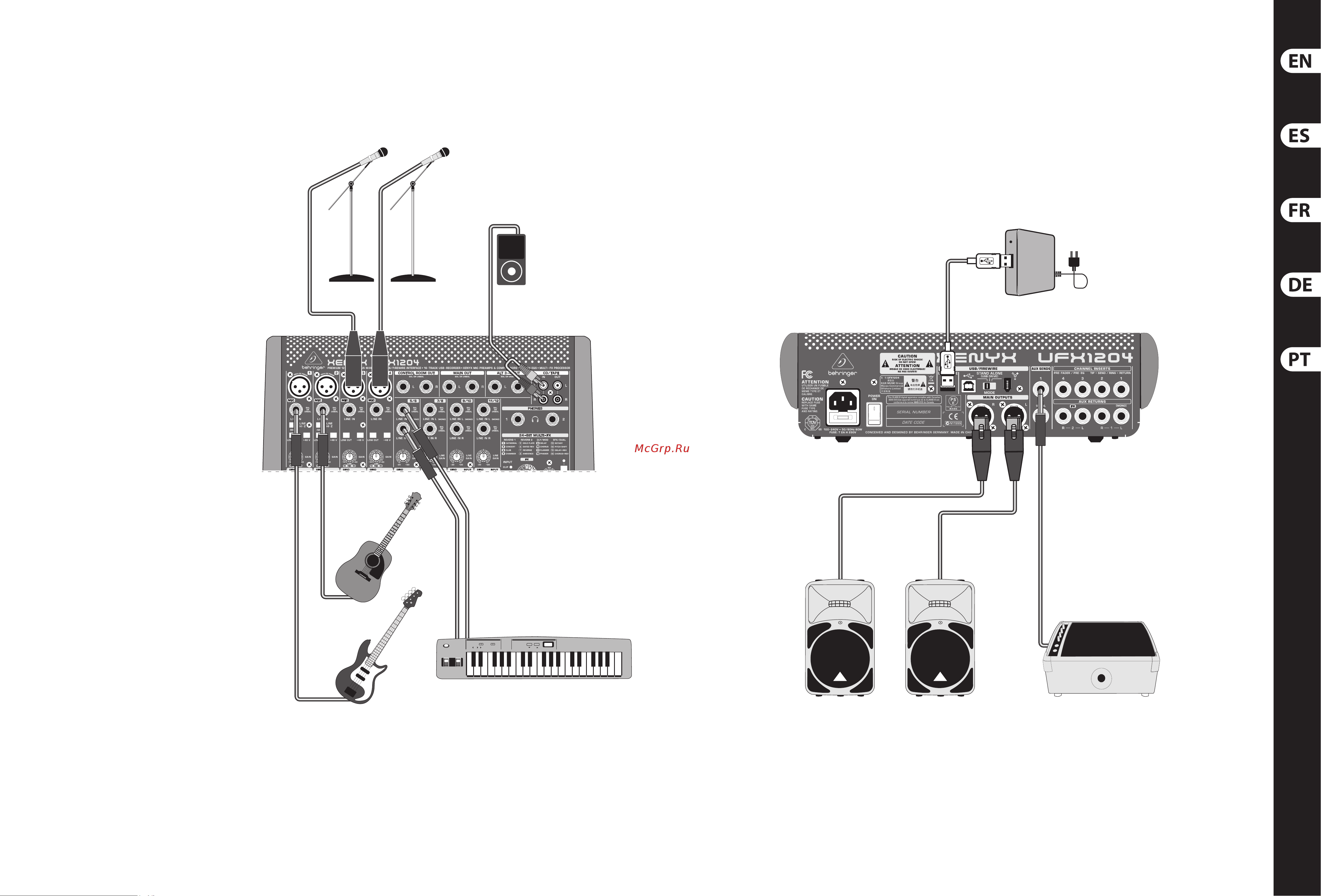Behringer UFX1204 [6/37] Xenyx ufx1204 hook up