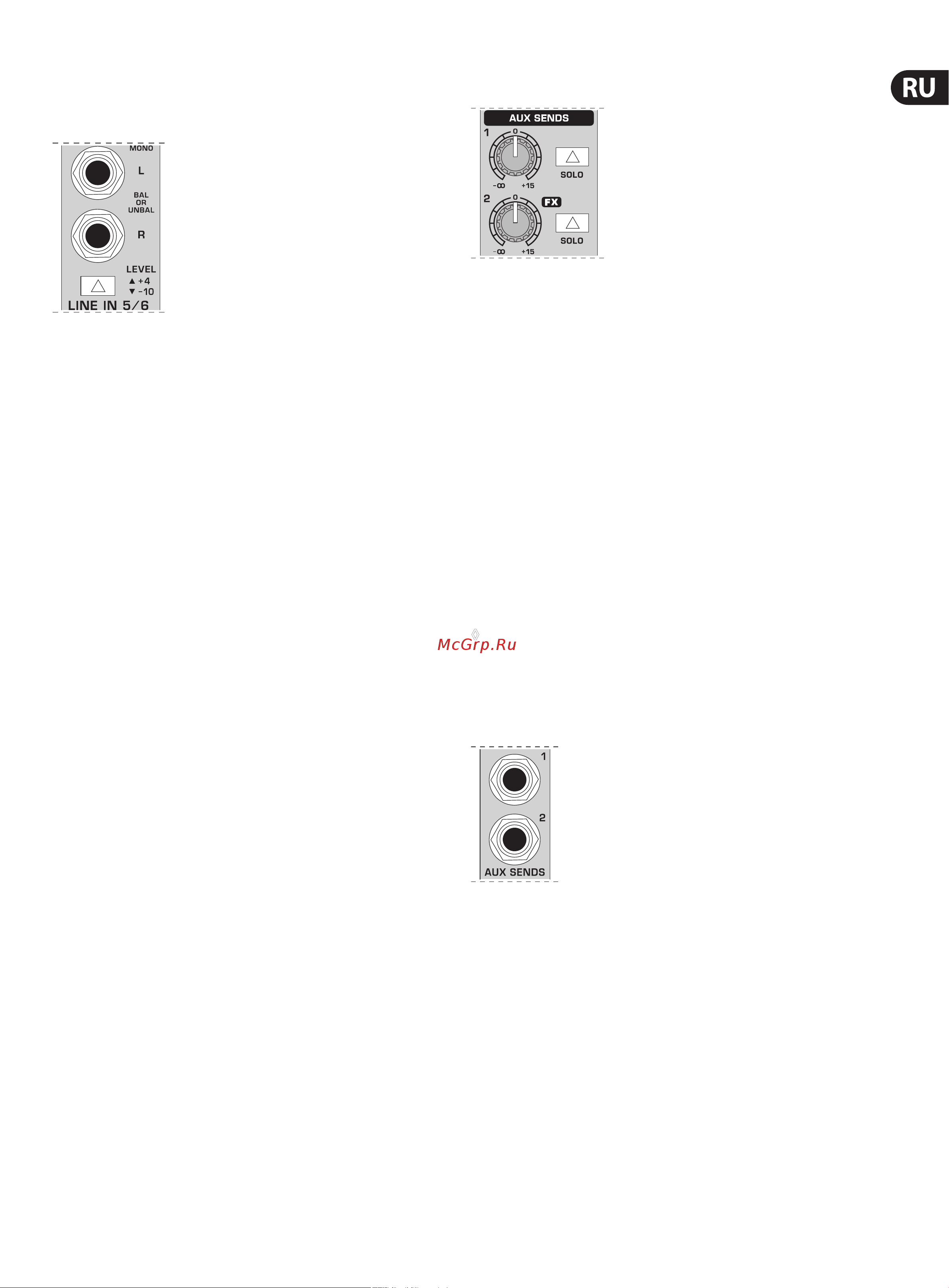 Behringer UB1204FX-PRO [7/15] Панель подключения и главная секция