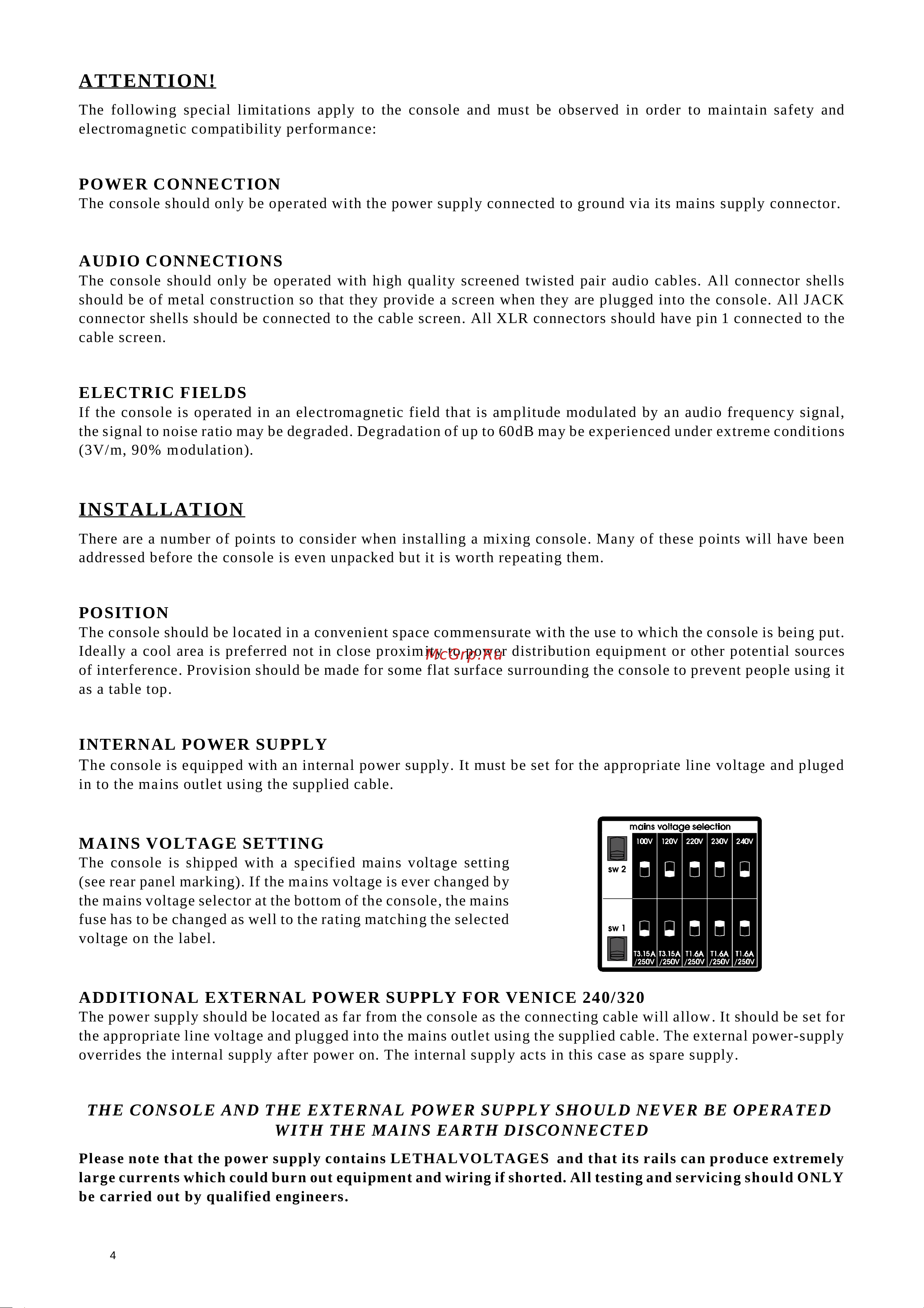 MIDAS VF16 [4/29] Attention