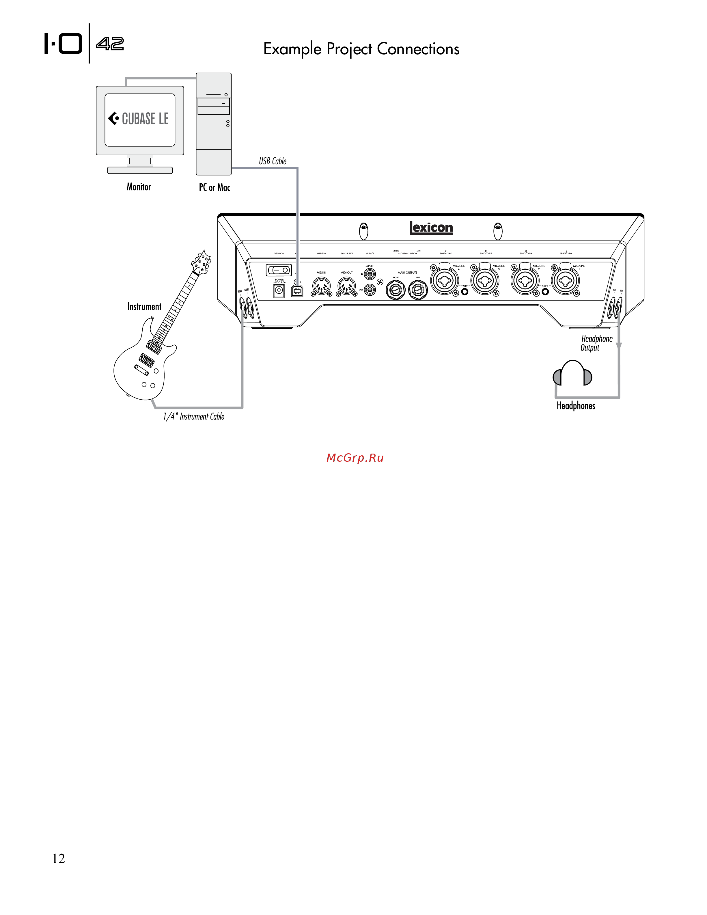 Lexicon IO42 [18/32] Example project connections
