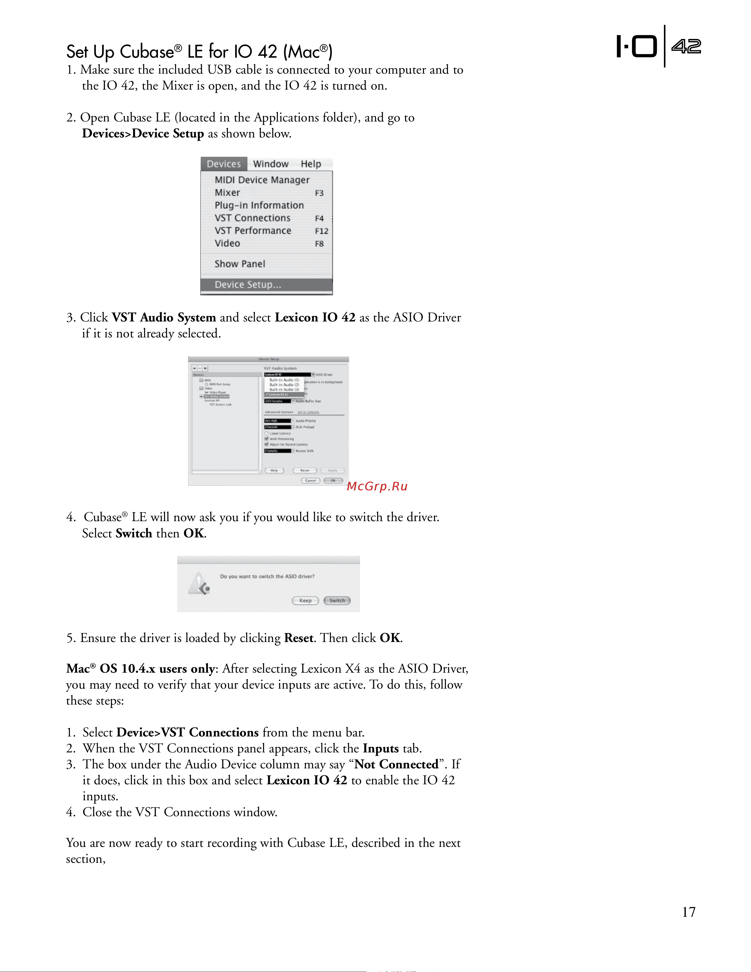 Lexicon IO42 [23/32] Le for io 42 ma