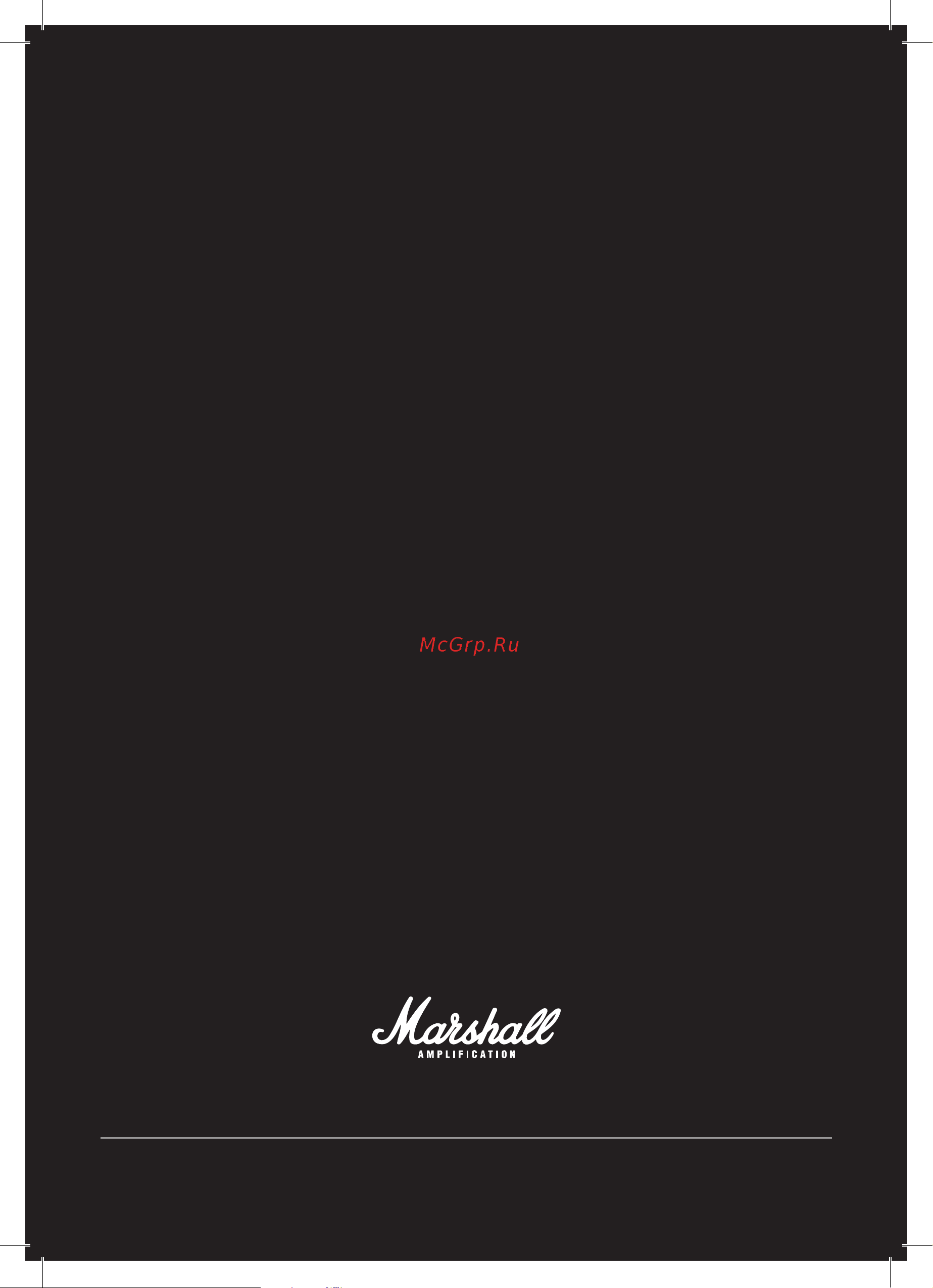 Marshall DSL15C (2012) Руководство по эксплуатации онлайн [10/10] 777920