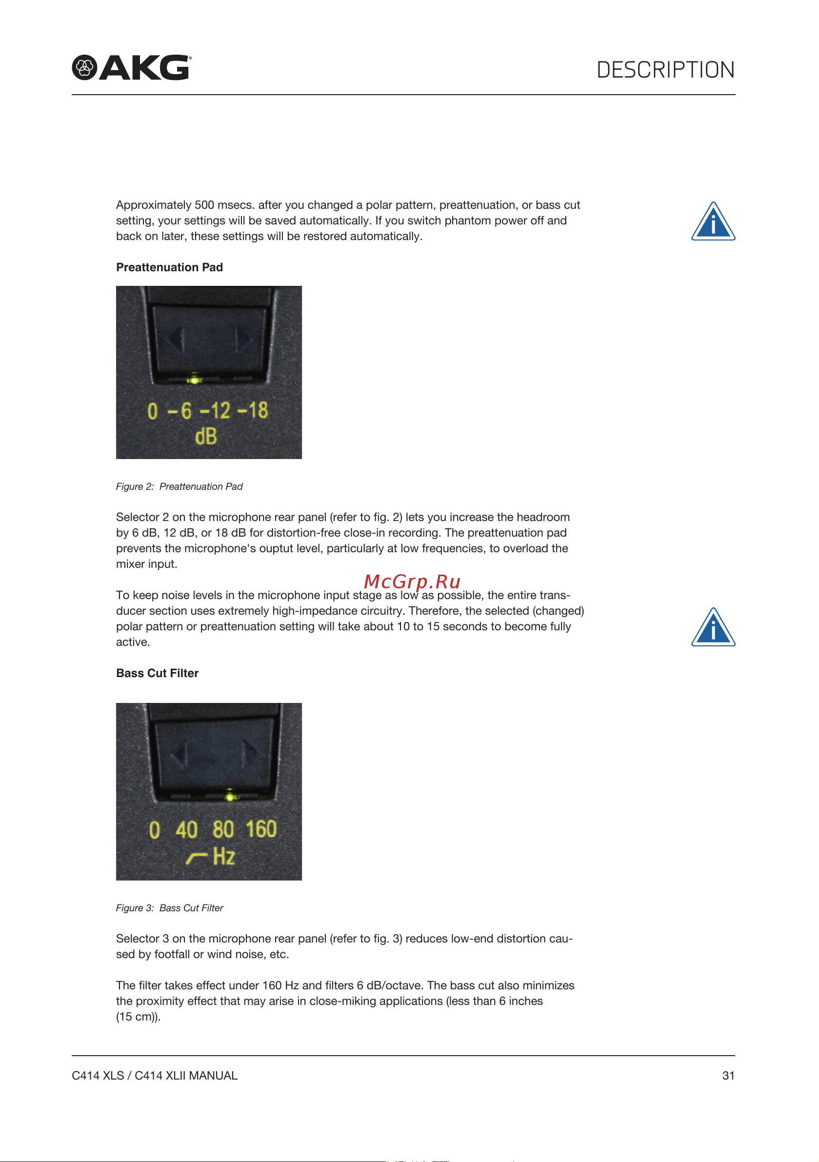 AKG C414XLII [31/96] Description