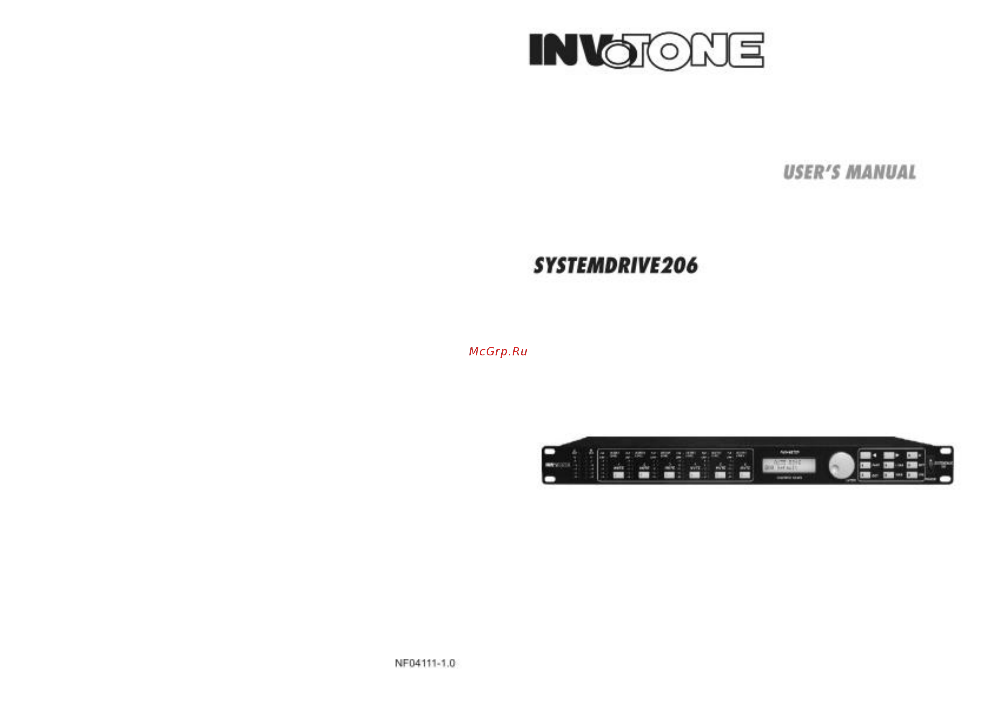 Invotone SYSTEMDRIVE206 Руководство по эксплуатации онлайн