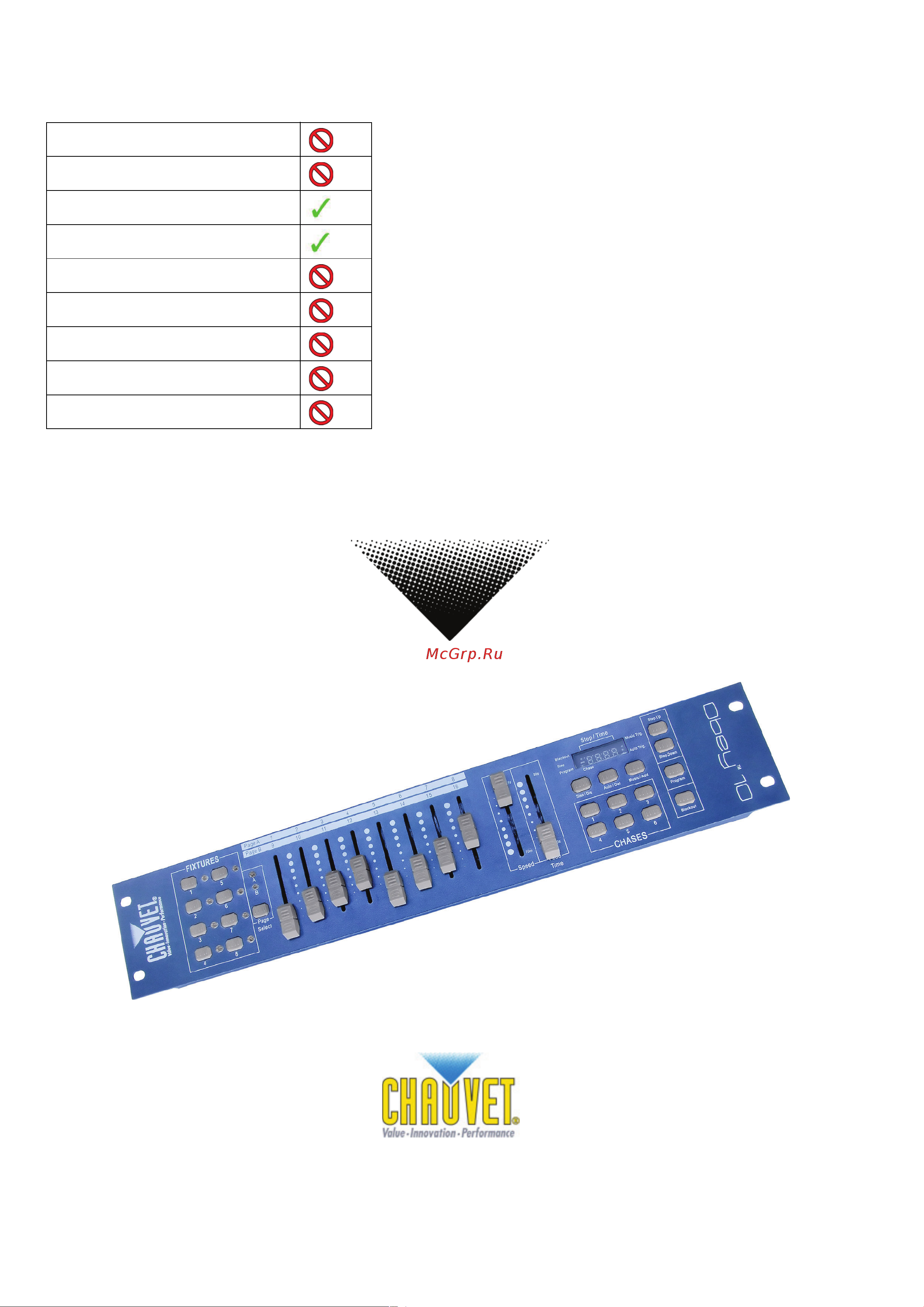 Chauvet Dj CHAUVET DJ Obey 10 Руководство по эксплуатации онлайн
