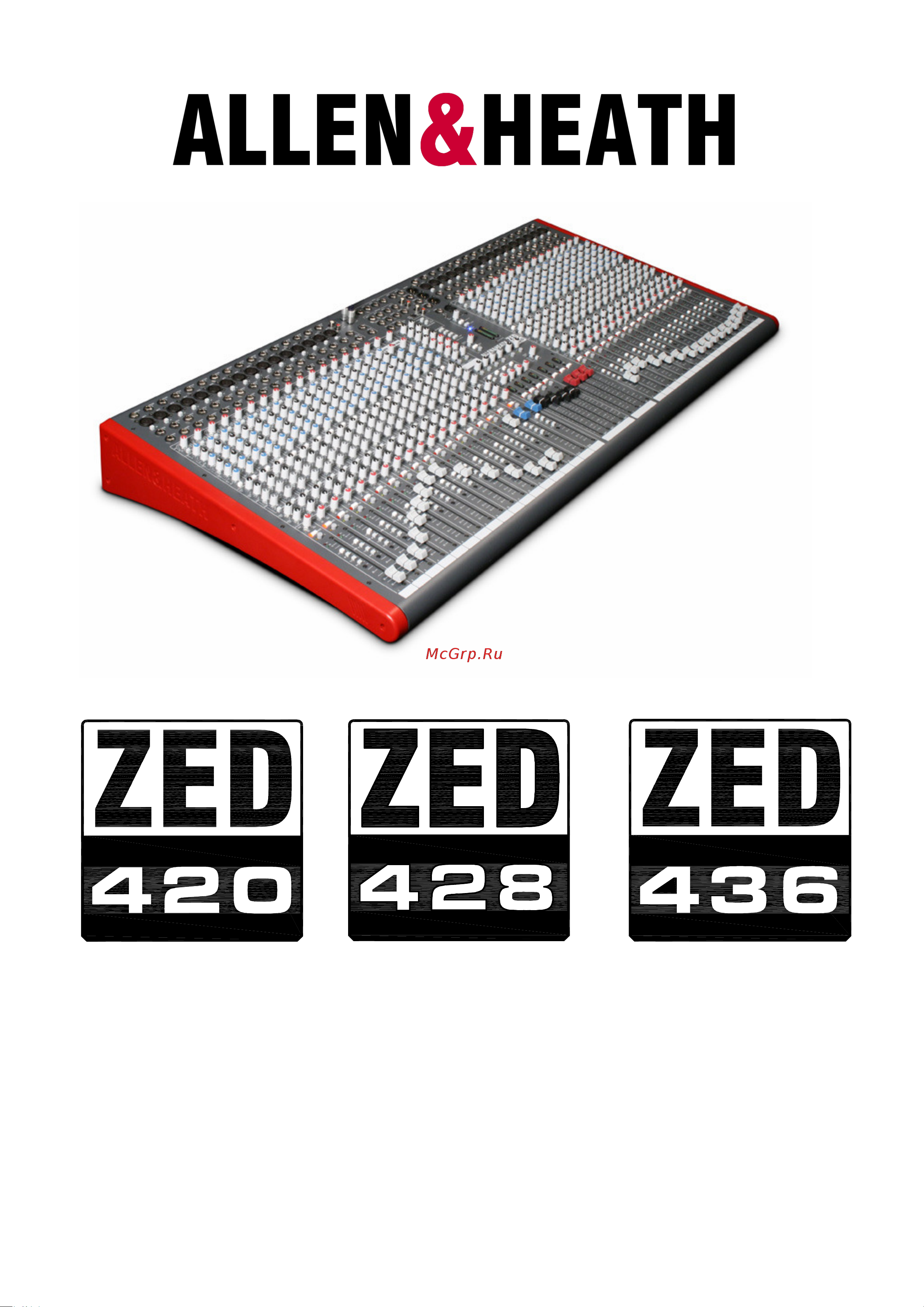 ALLEN & HEATH ZED-420 Руководство по эксплуатации онлайн