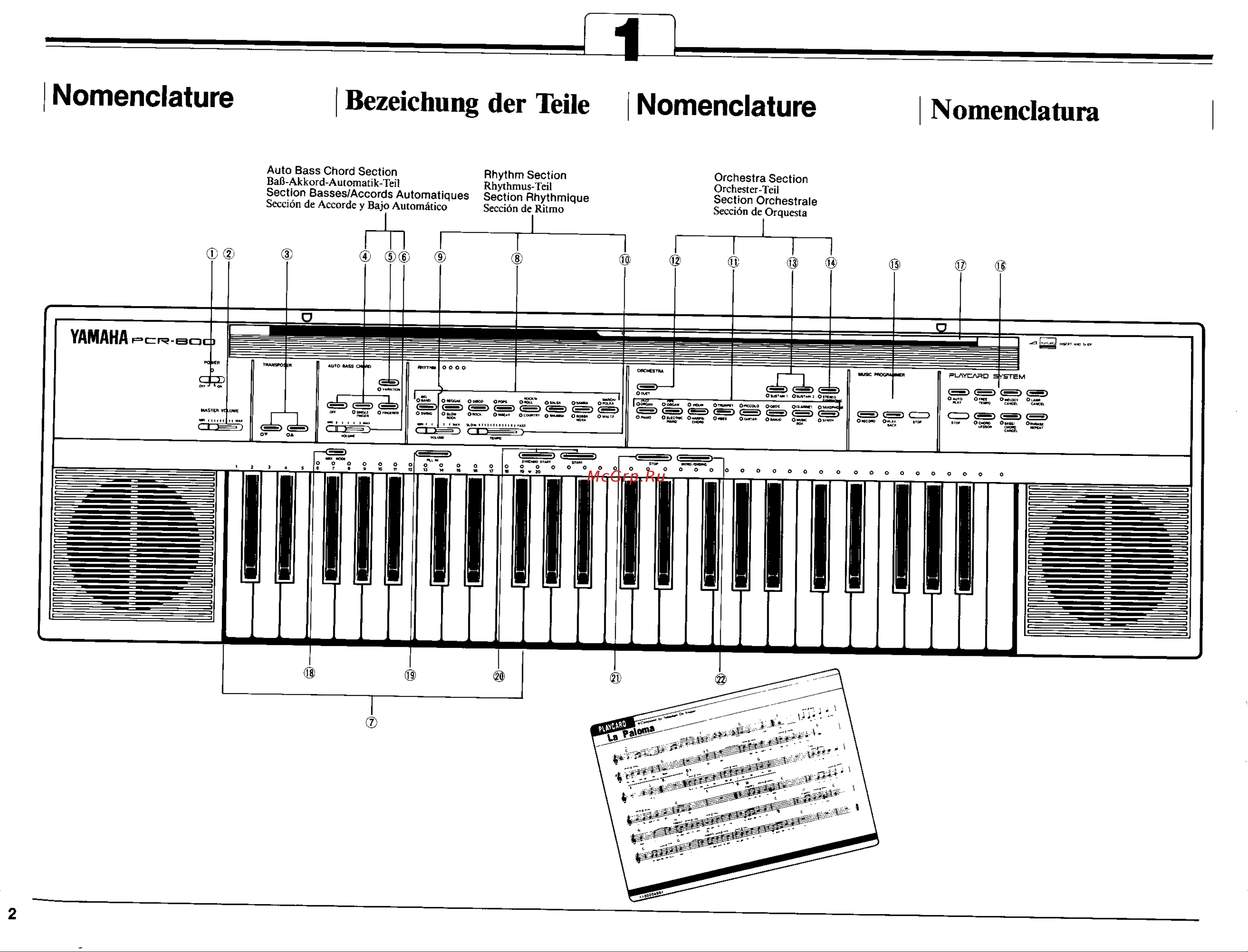 Yamaha PCR-800 Руководство по эксплуатации онлайн [4/35] 778032