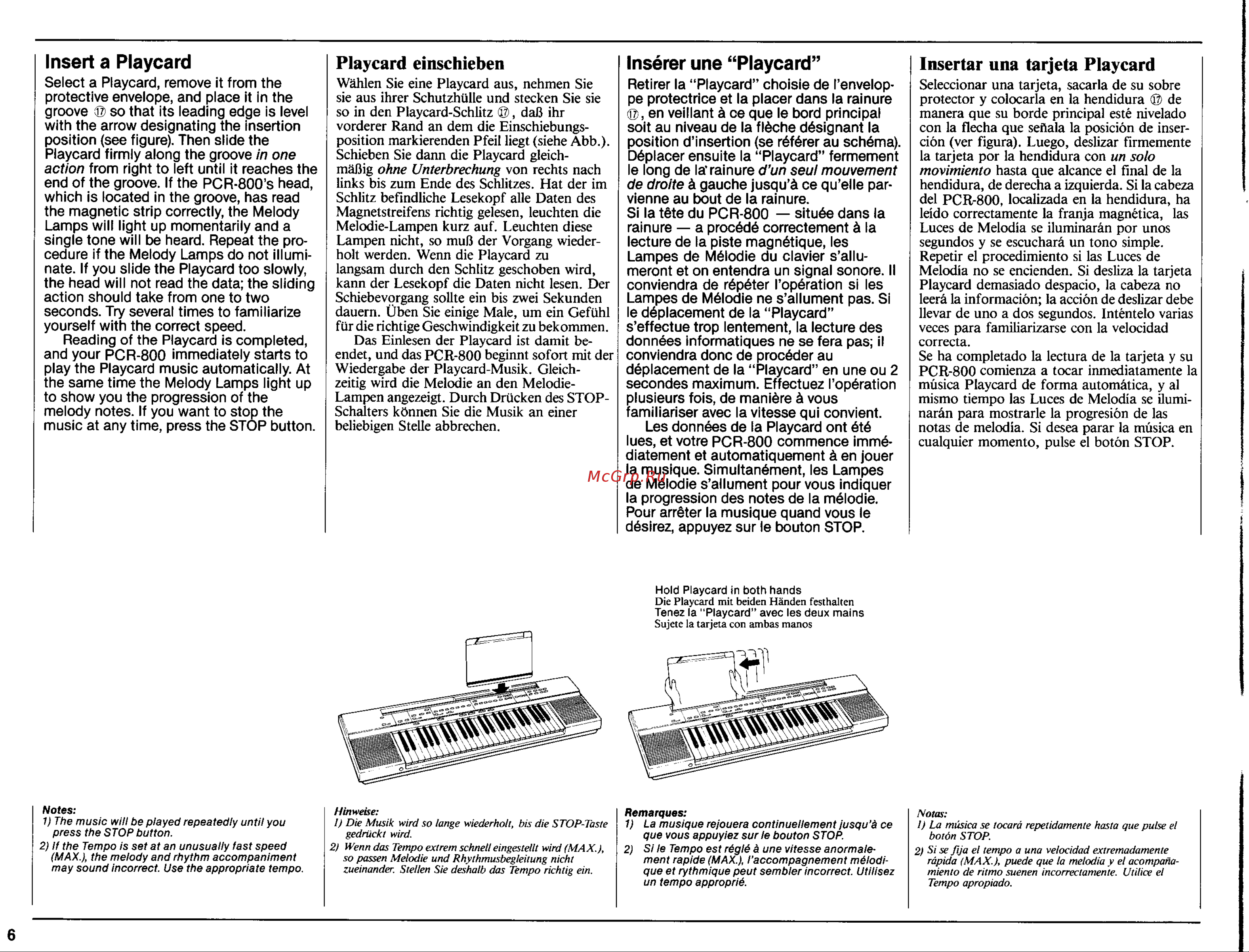 Yamaha PCR-800 Руководство по эксплуатации онлайн [8/35] 778032
