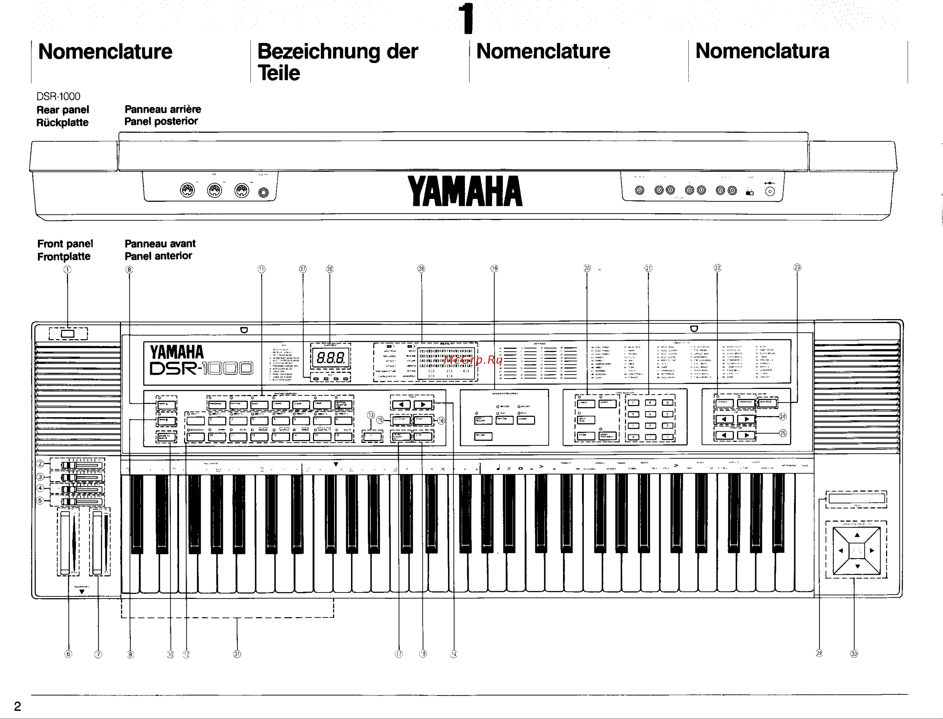 Yamaha DSR-2000 Руководство по эксплуатации онлайн [4/29] 778037