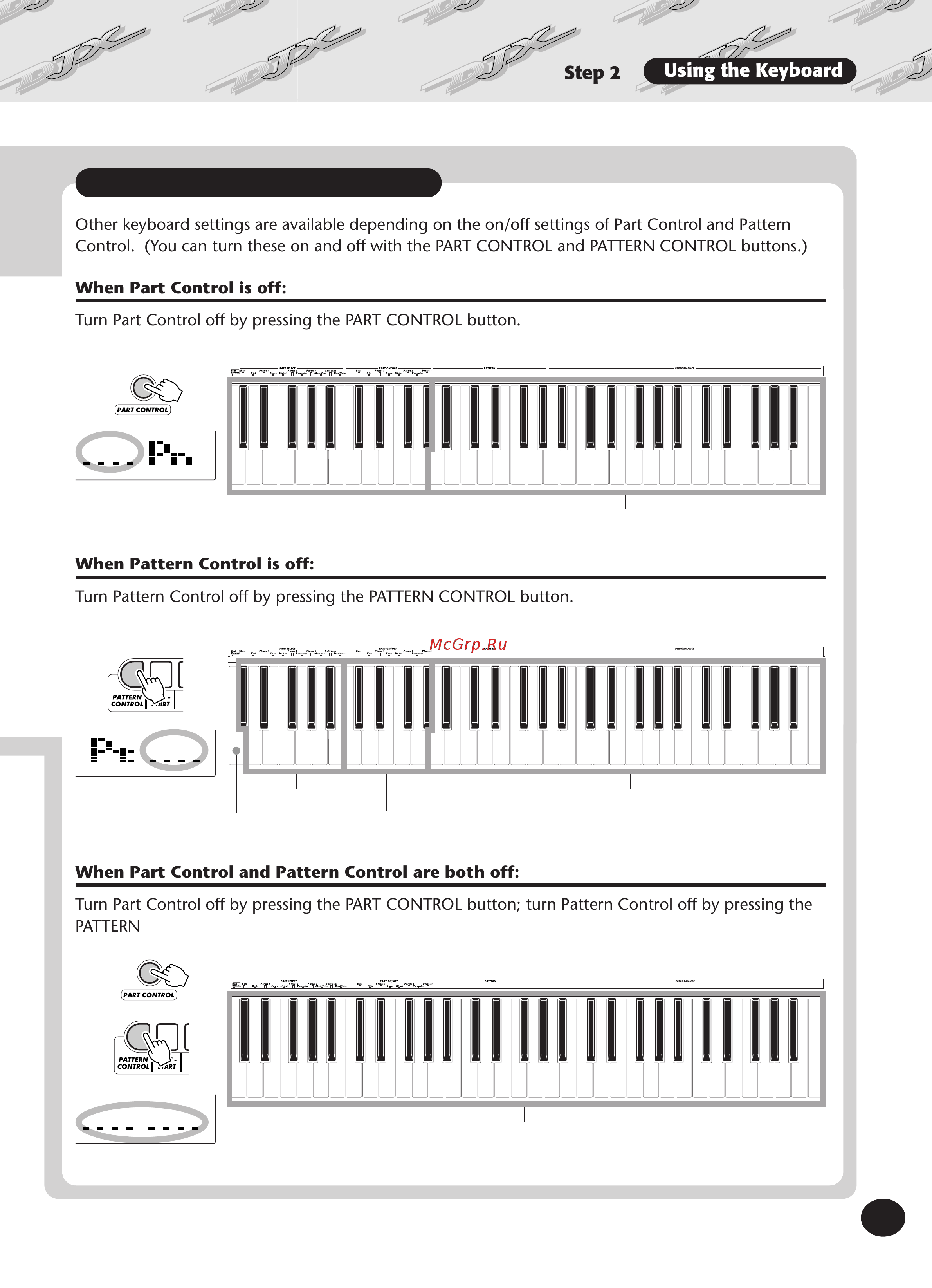 Yamaha DJX (PSR-D1) [13/120] Step 2 using the keyboard
