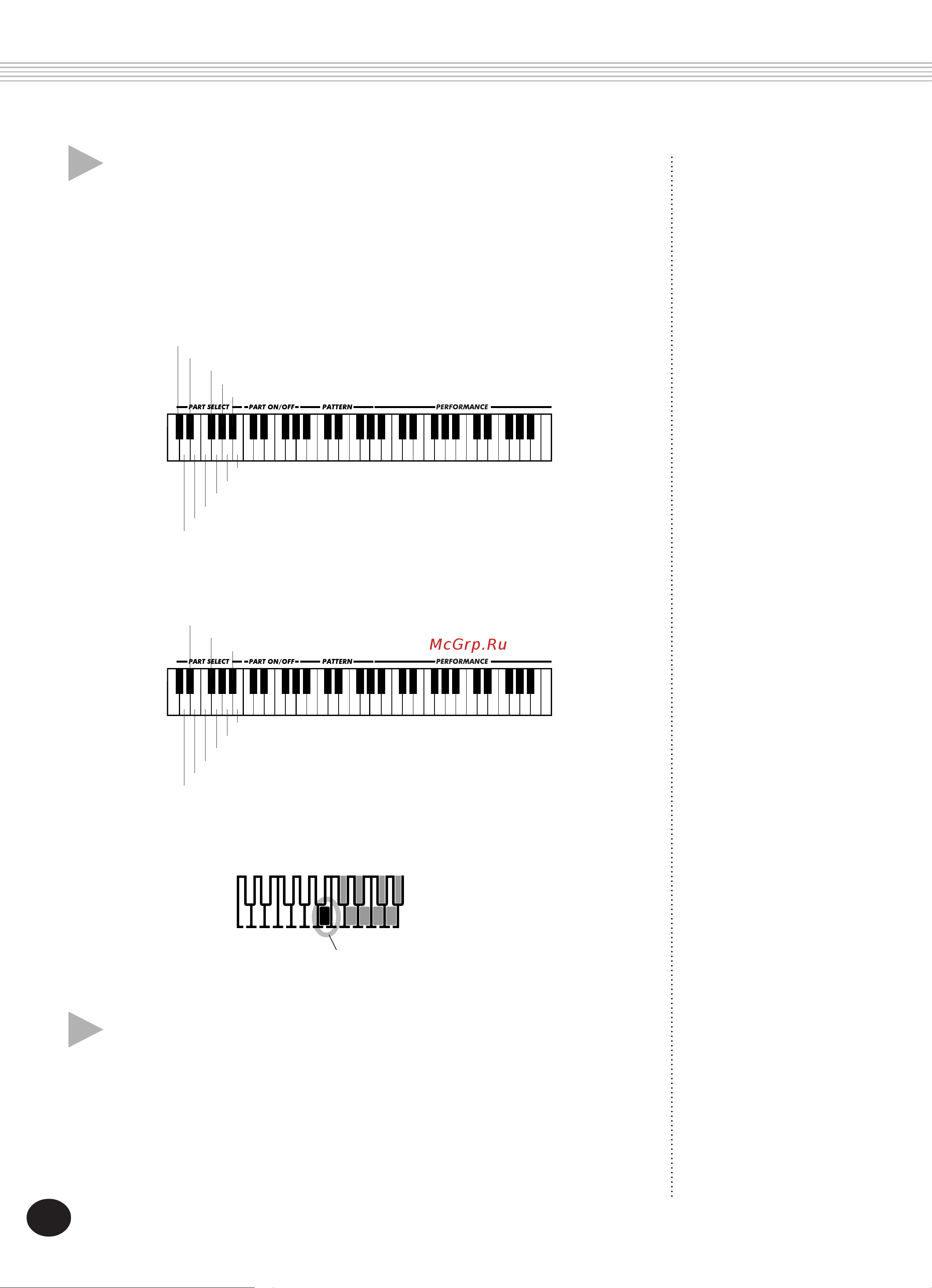 Yamaha DJX (PSR-D1) [60/120] Select the part you want to control