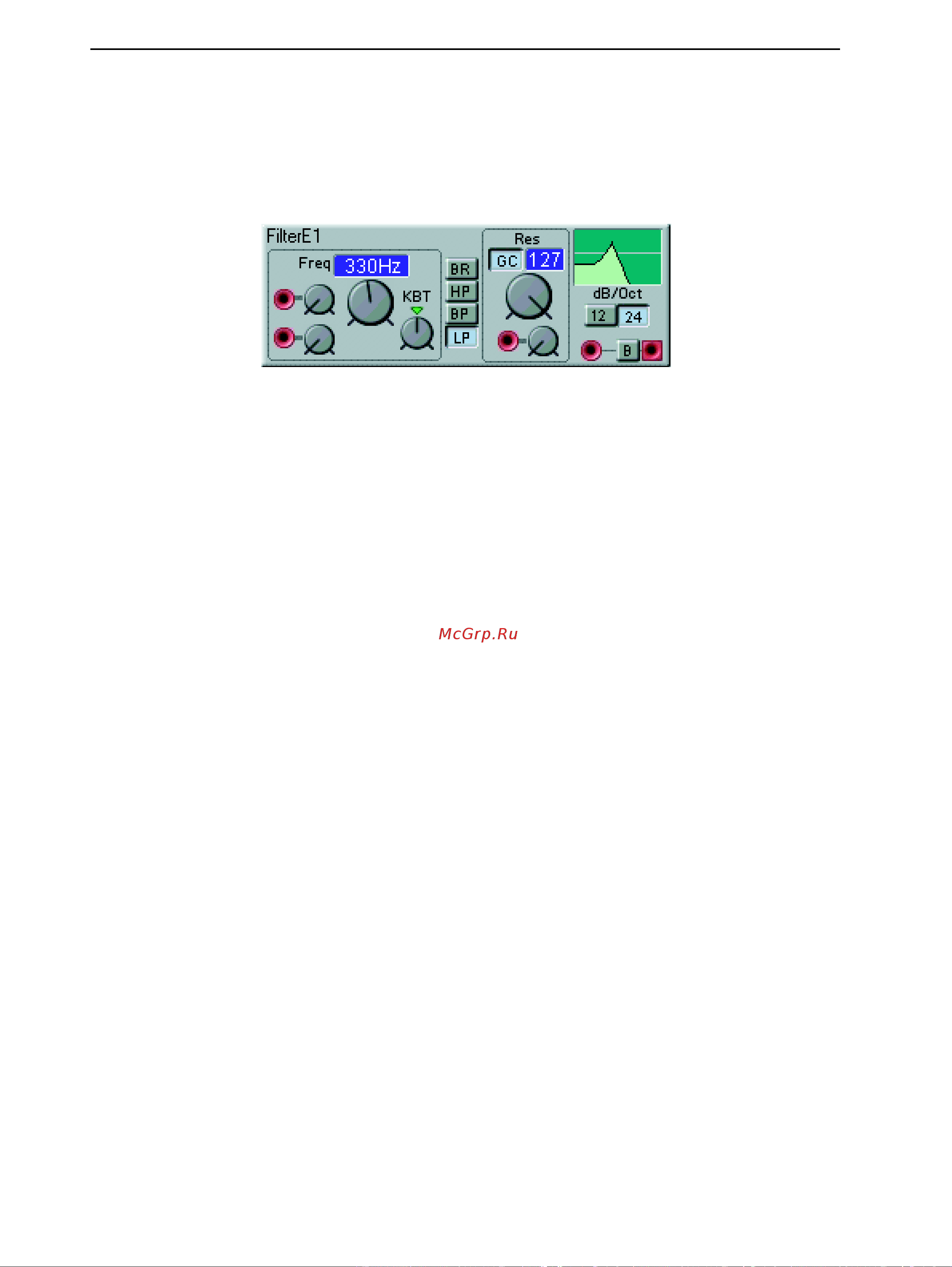 Clavia Nord Modular & Micro Modular V3 [148/232] Displays the cut off or center in br mode frequency in hz or notes range e 1 to b9 or 10 hz to 15 khz click in the display box to change unit