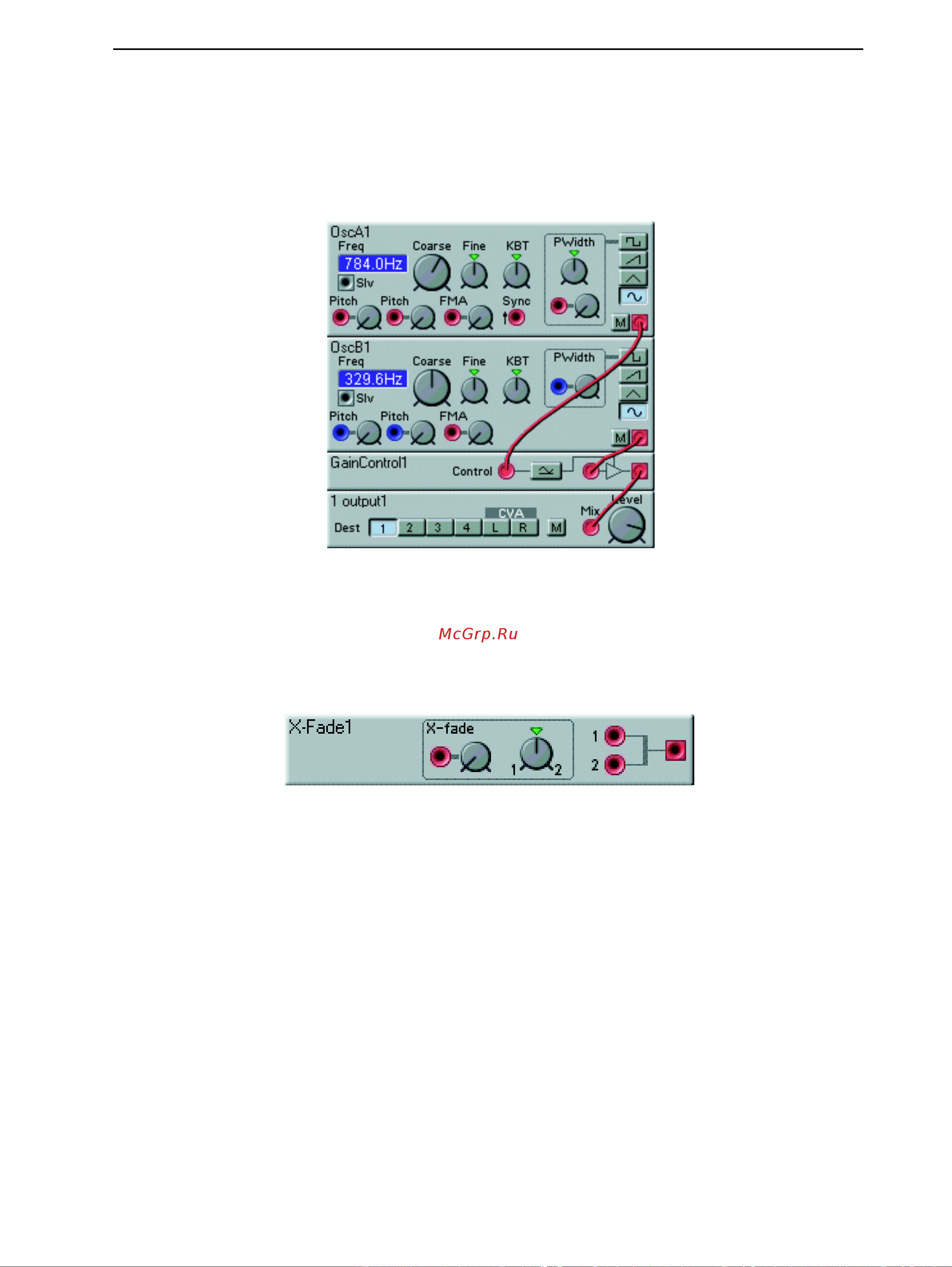 Clavia Nord Modular & Micro Modular V3 [157/232] Ring amplitude modulator patch example