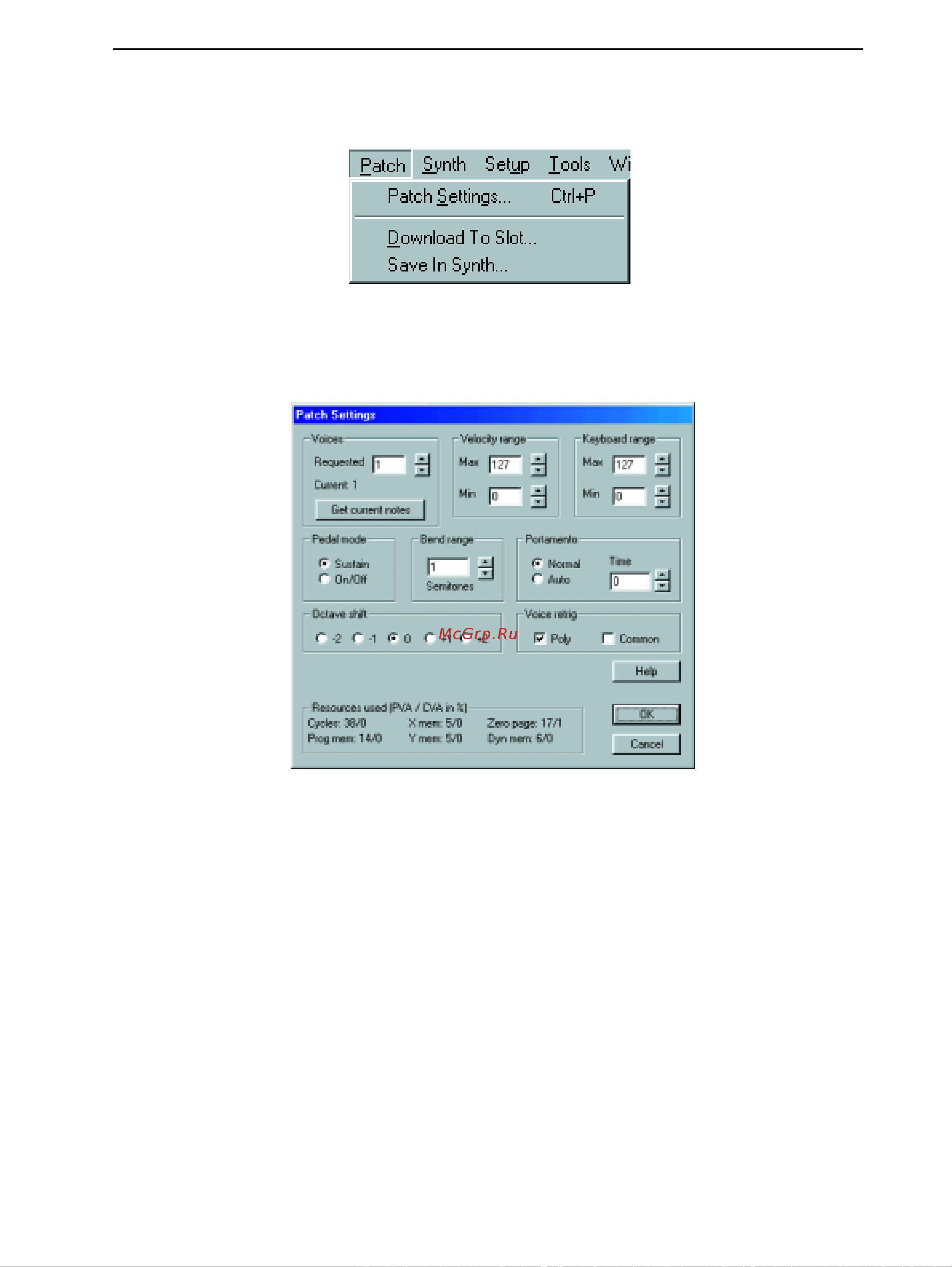 Clavia Nord Modular & Micro Modular V3 [75/232] Patch settings