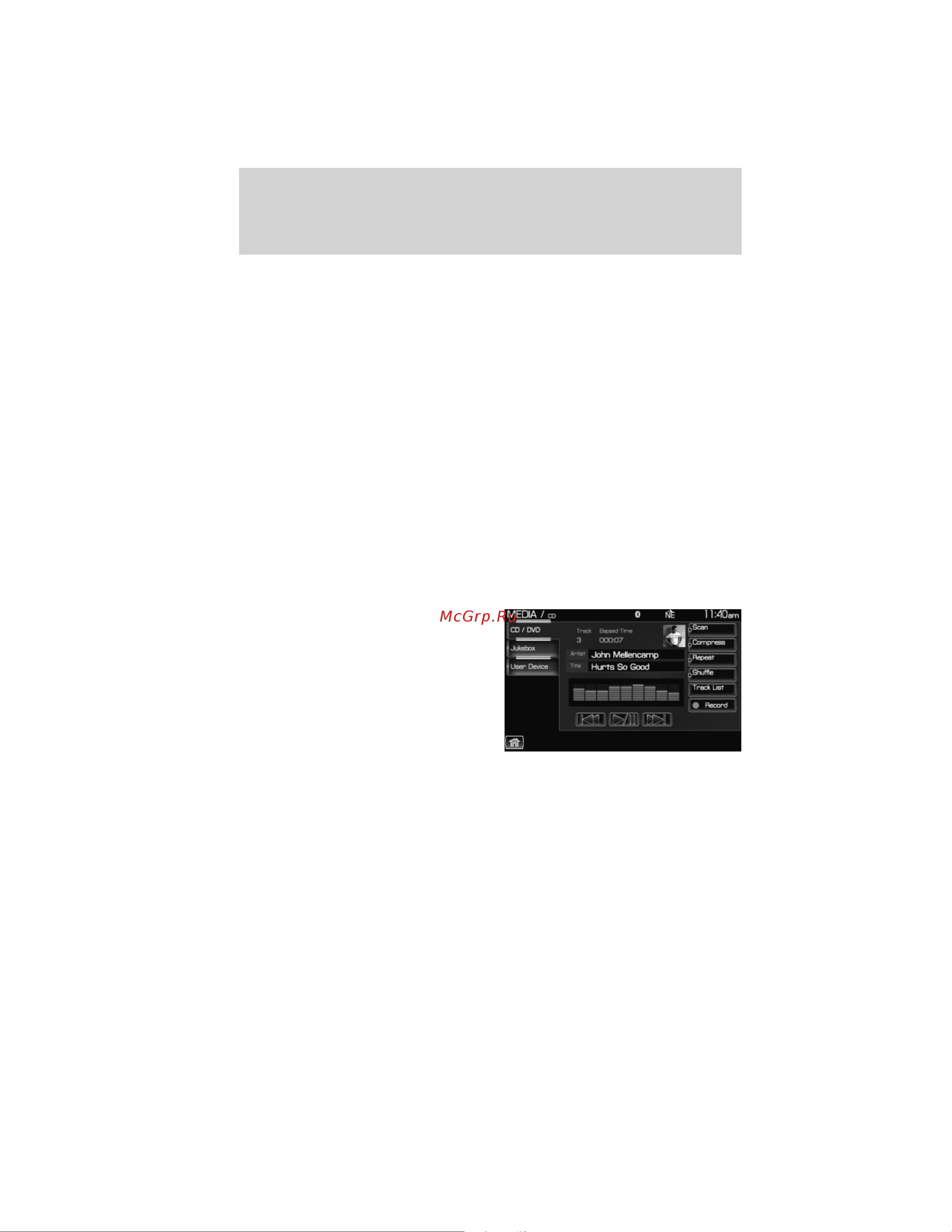 Lincoln MKT (2012) [44/437] Playing a cd or mp3 disc