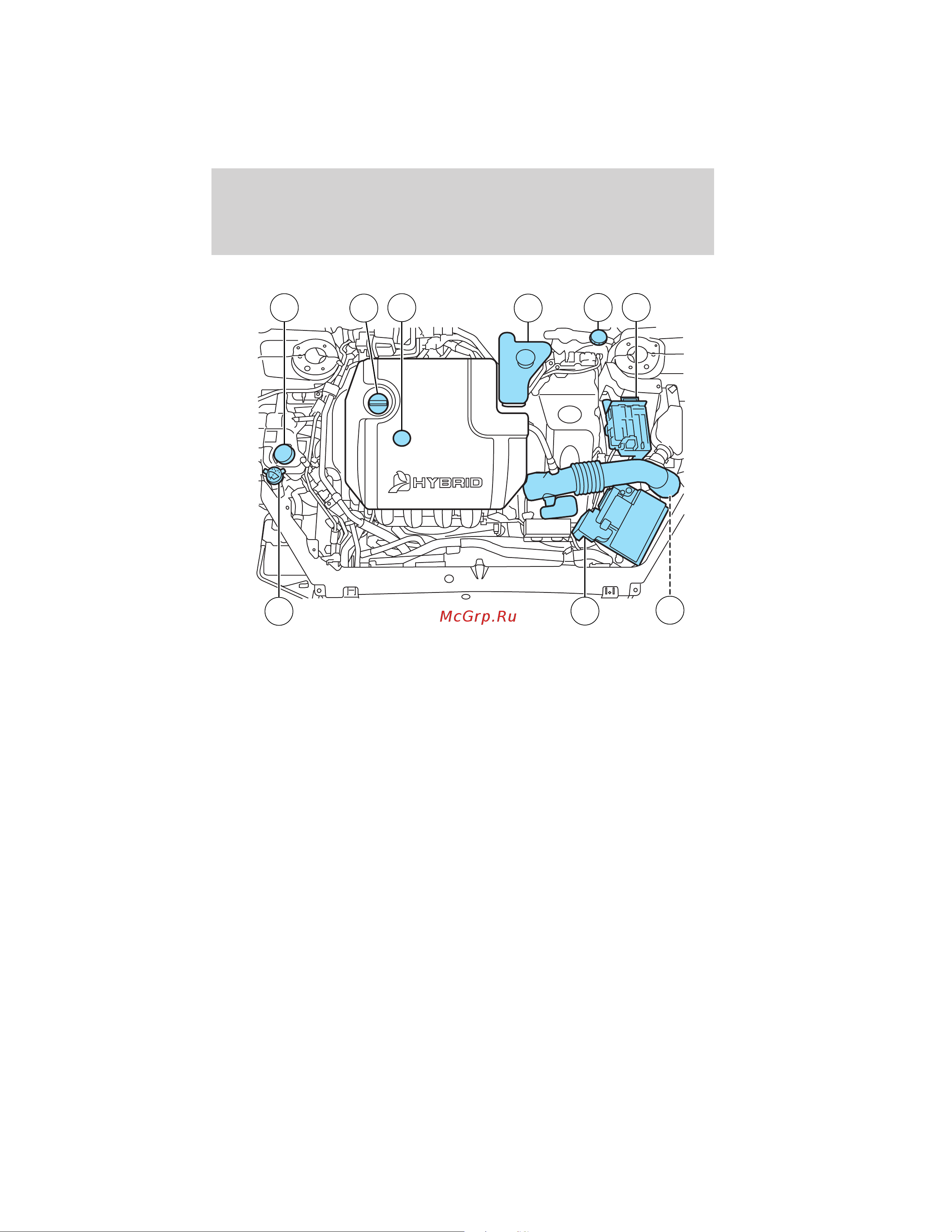Lincoln MKZ Hybrid (2012) [289/349] Identifying components in the engine compartment
