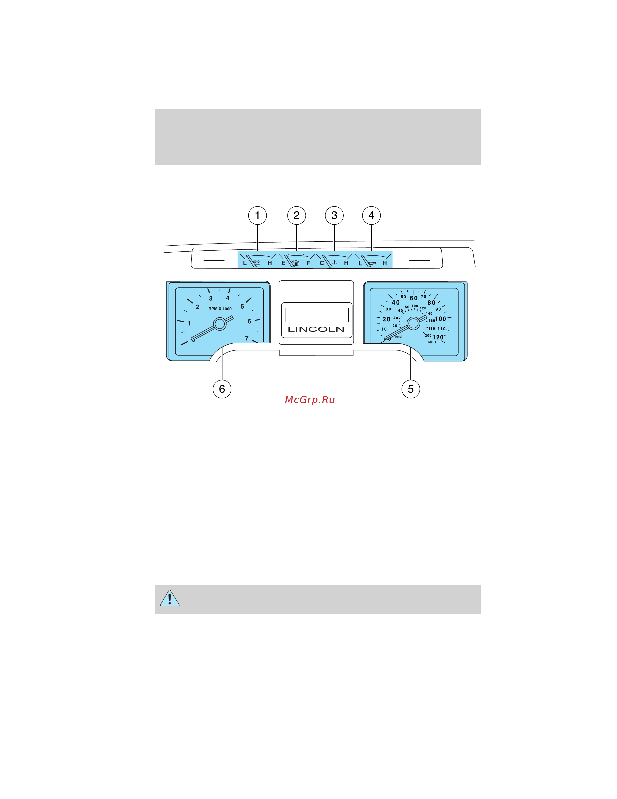 Lincoln Navigator L (2012) [18/381] Instrument cluster