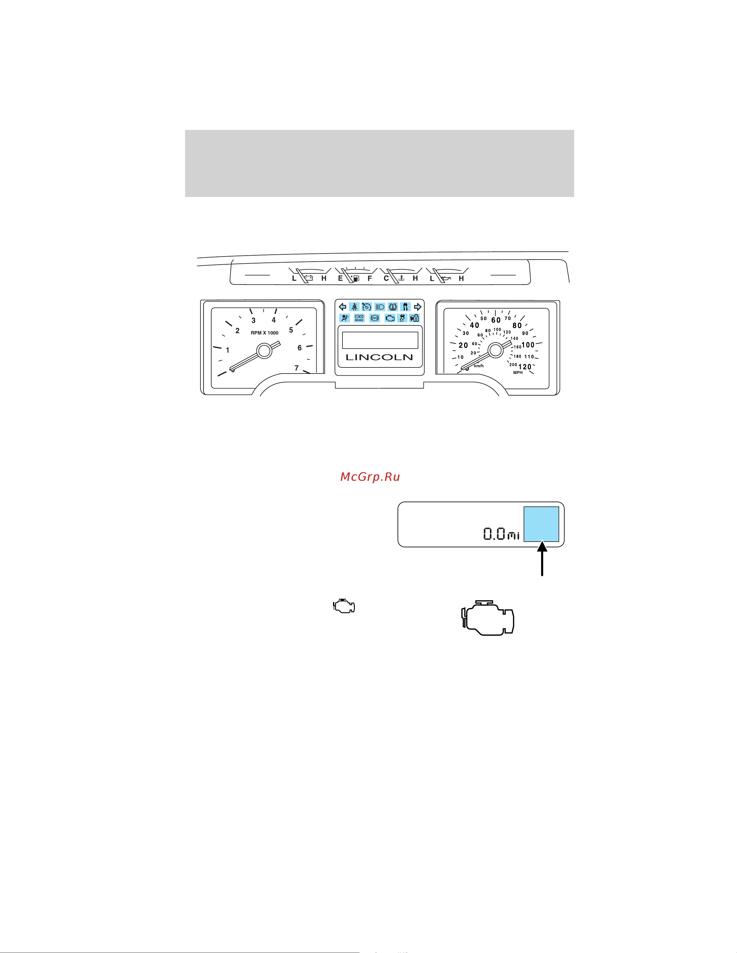 Lincoln Navigator (2012) [12/381] Instrument cluster