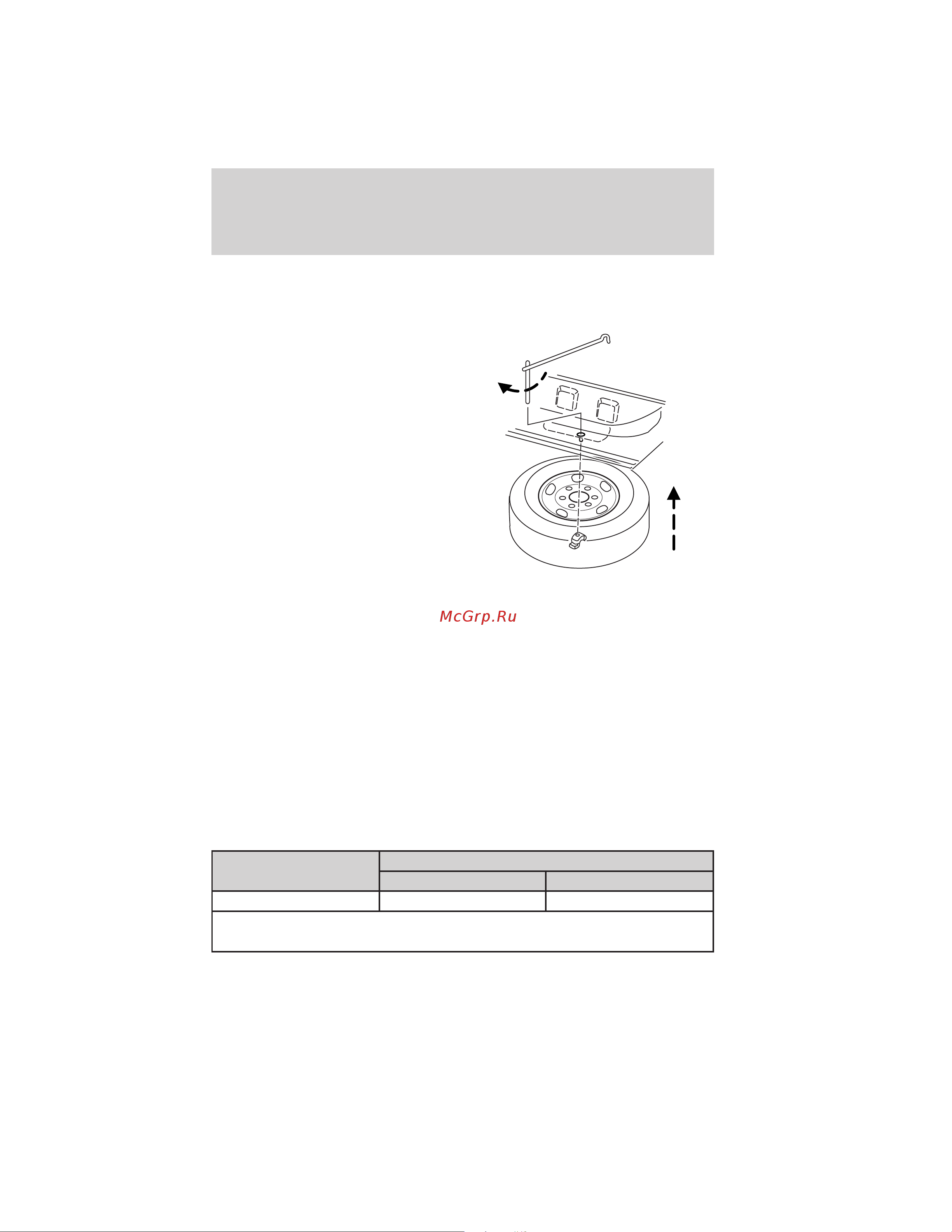 Lincoln Navigator (2012) [283/381] Stowing the spare tire