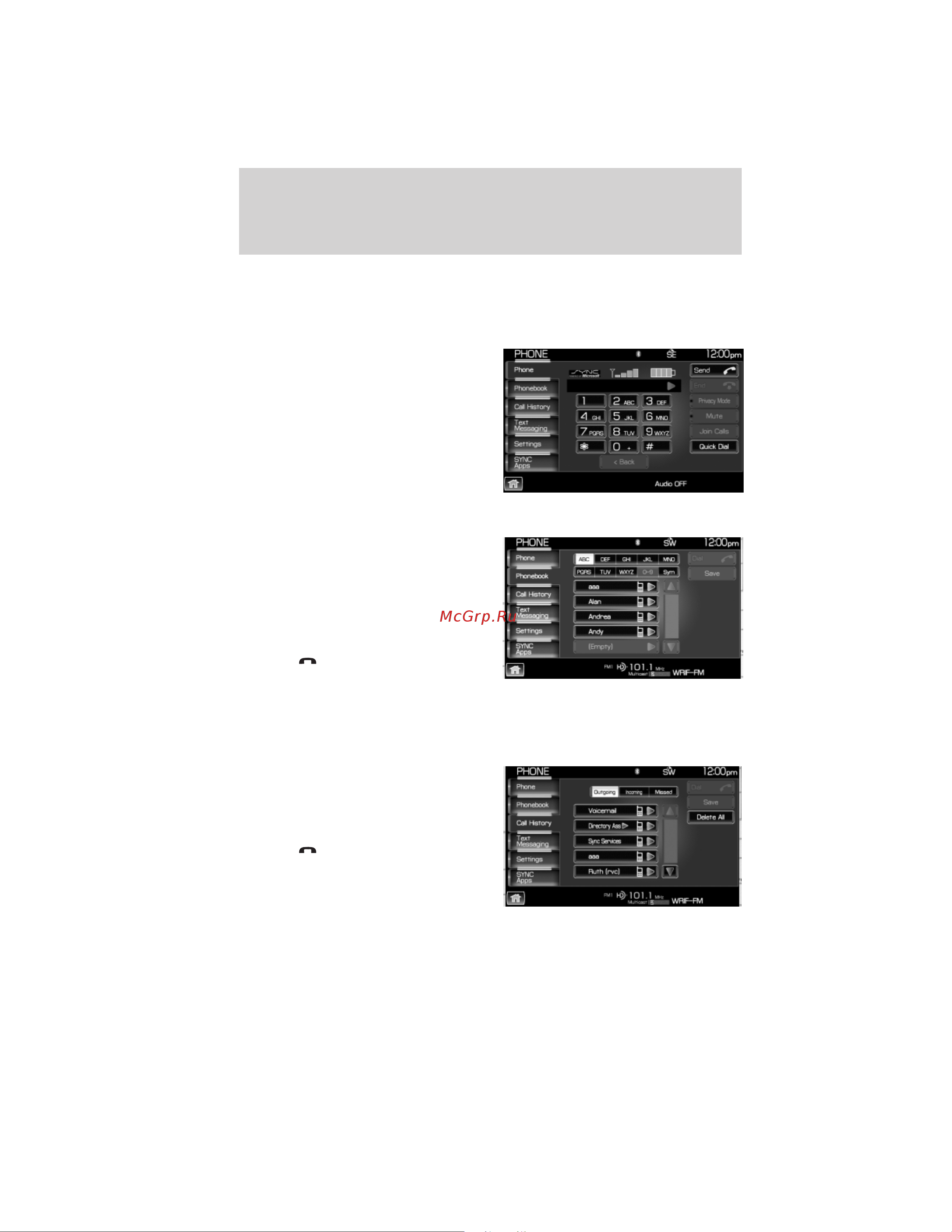 Lincoln Navigator L (2012) Navigation System [134/200] Making a call using your navigation system