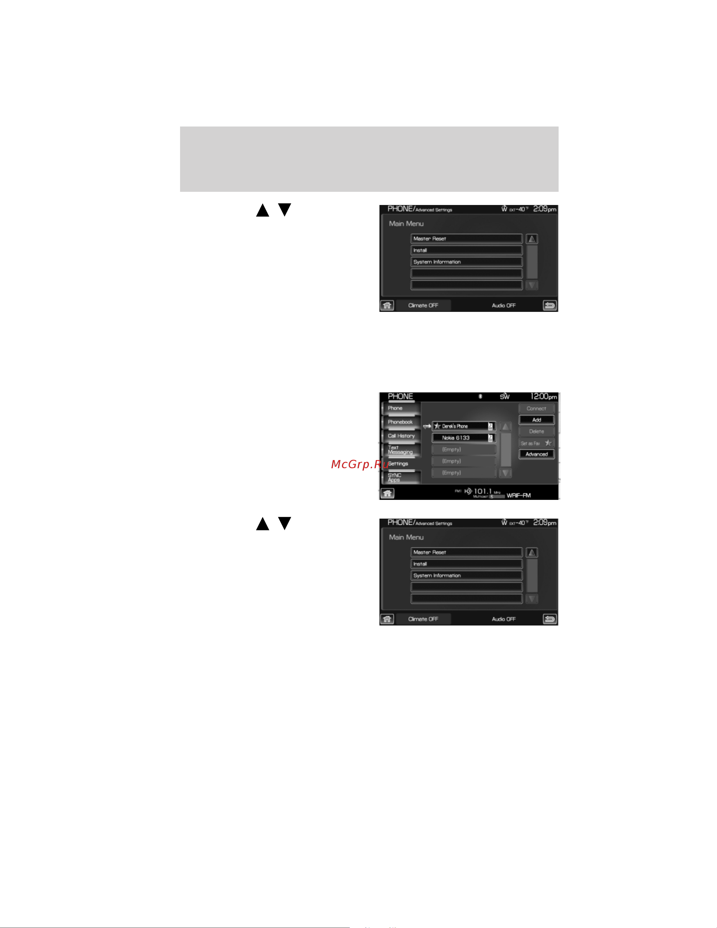 Lincoln Navigator L (2012) Navigation System [158/200] Accessing sync system information