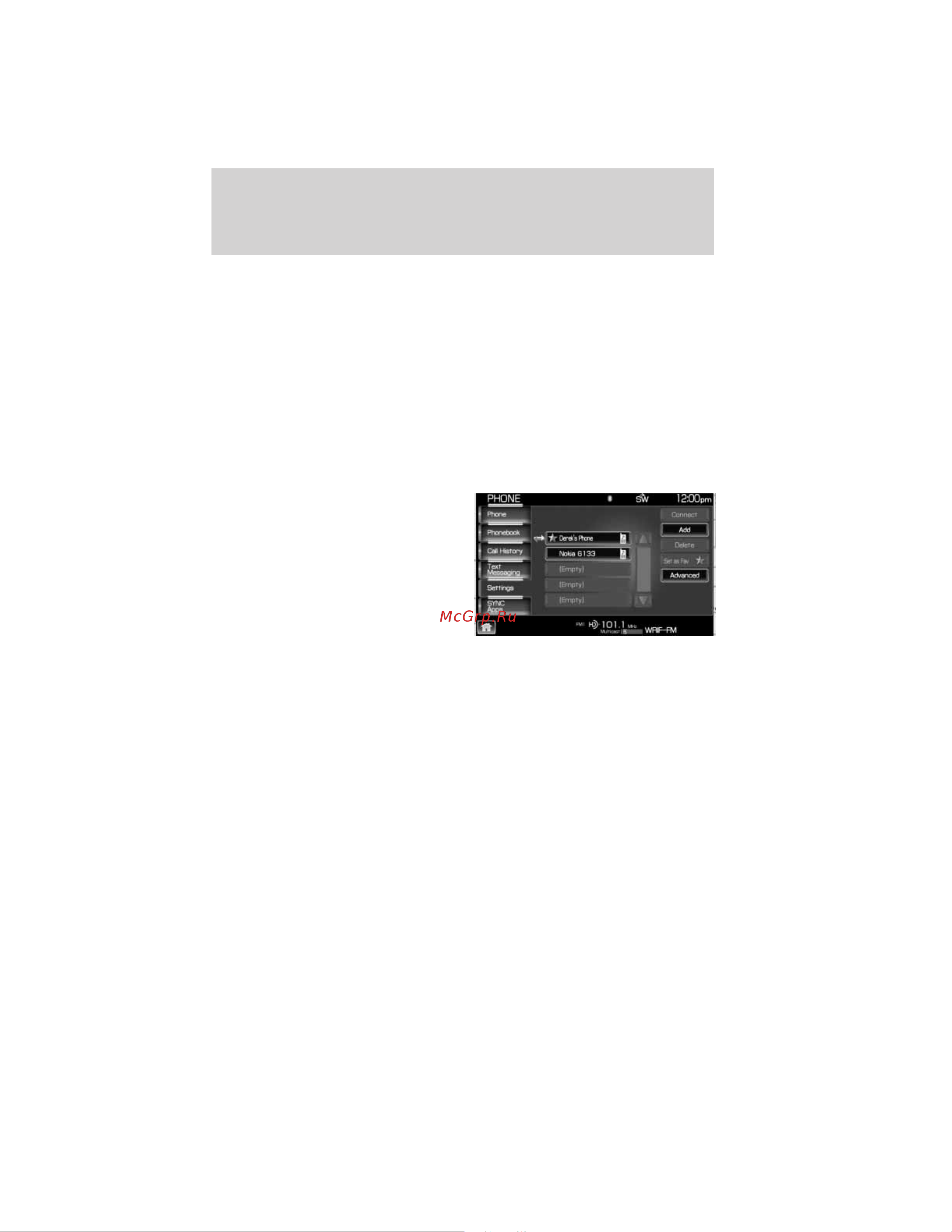 Lincoln Navigator L (2011) Navigation System [142/203] Sync phone features if equipped